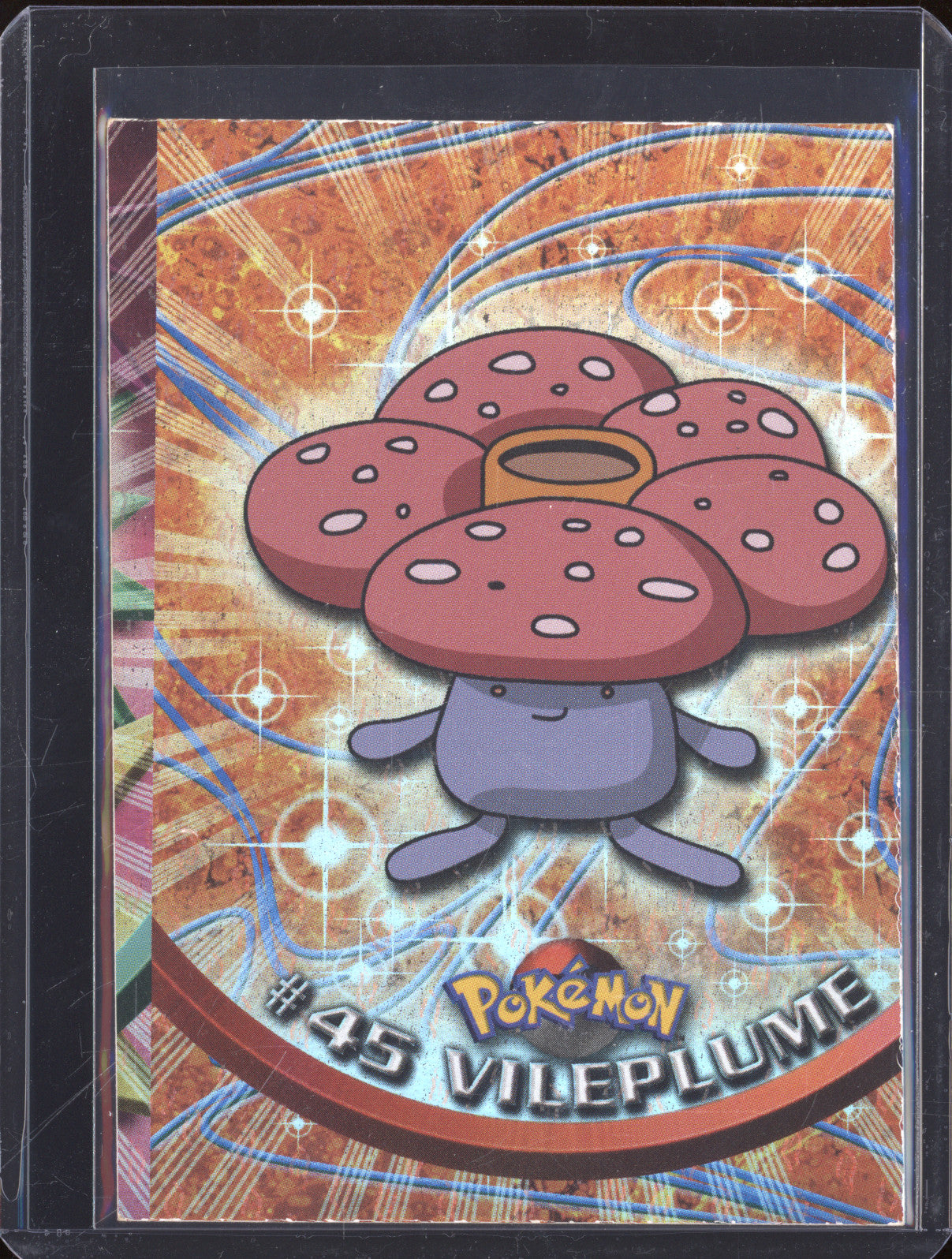 1999 Pokemon Topps Series 1 45 Vileplume Holo (Miscut Error)