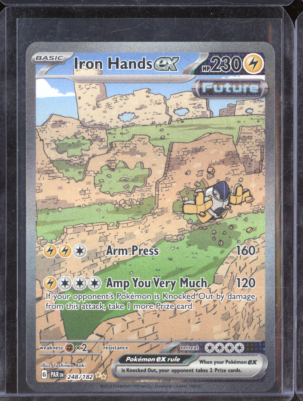 Iron Hands Ex 2023 Pokemon Paradox Rift PAR 248/182 Special Illustration Rare
