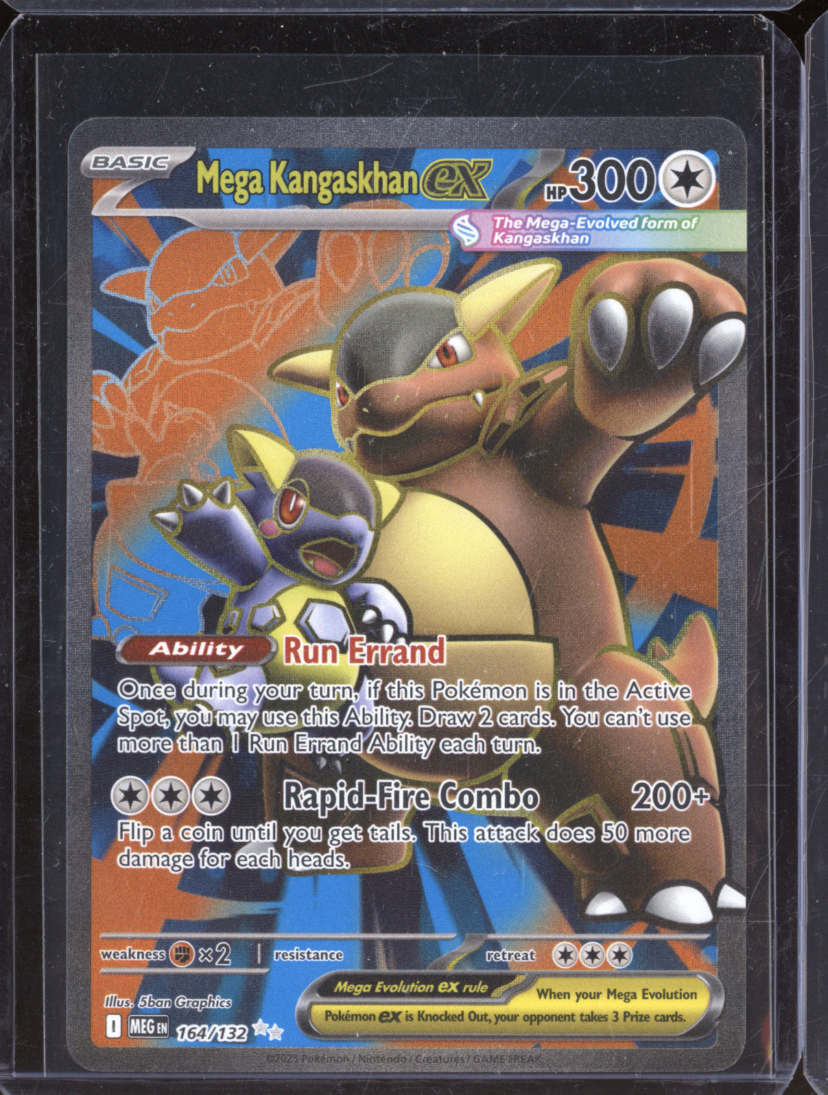 2025 Pokemon Mega Evolutions 164/132 Mega Kangaskhan Ex Ultra Rare