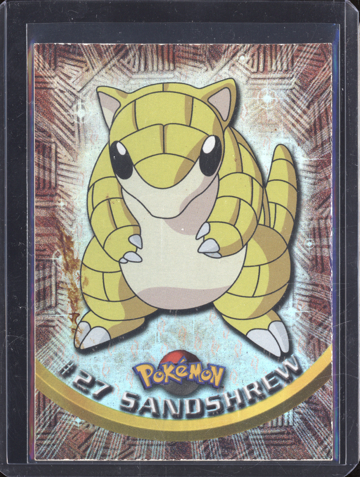 1999 Pokemon Topps Series 1 27 Sandshrew Holo