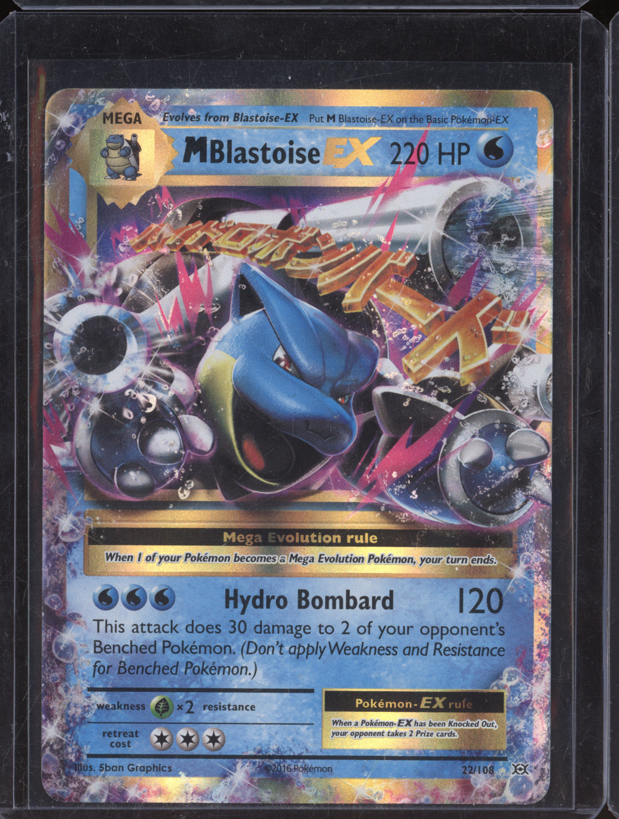 M Blastoise EX 2016 Pokemon Evolutions 22/108 Rare