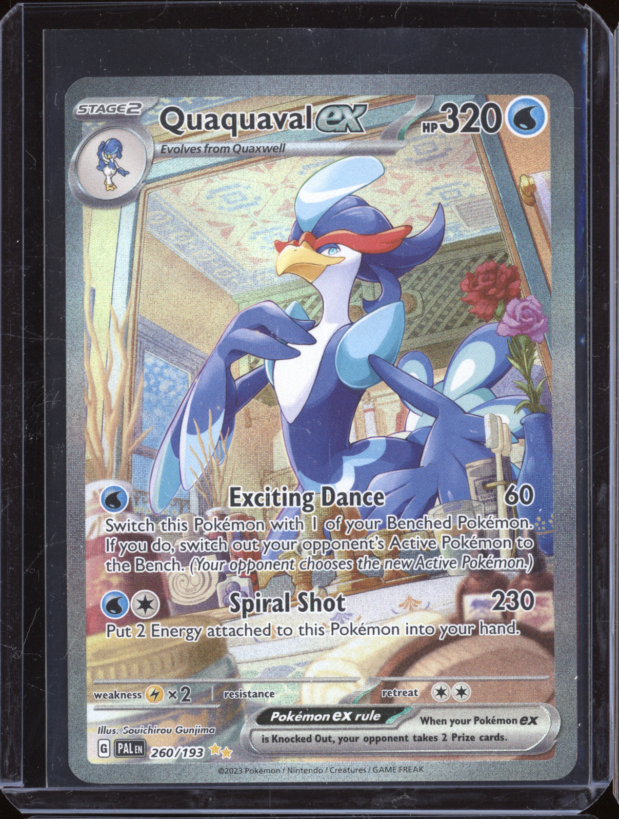 Quaquaval Ex Pokemon Paldea Evolve PAL 260/193 Special Illustration Rare