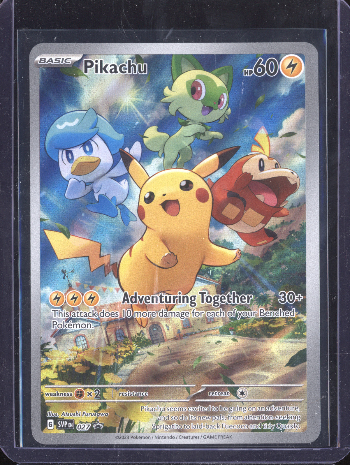 Pikachu 2023 Pokemon Scarlet & Violet Promos 027 Black Star Promo
