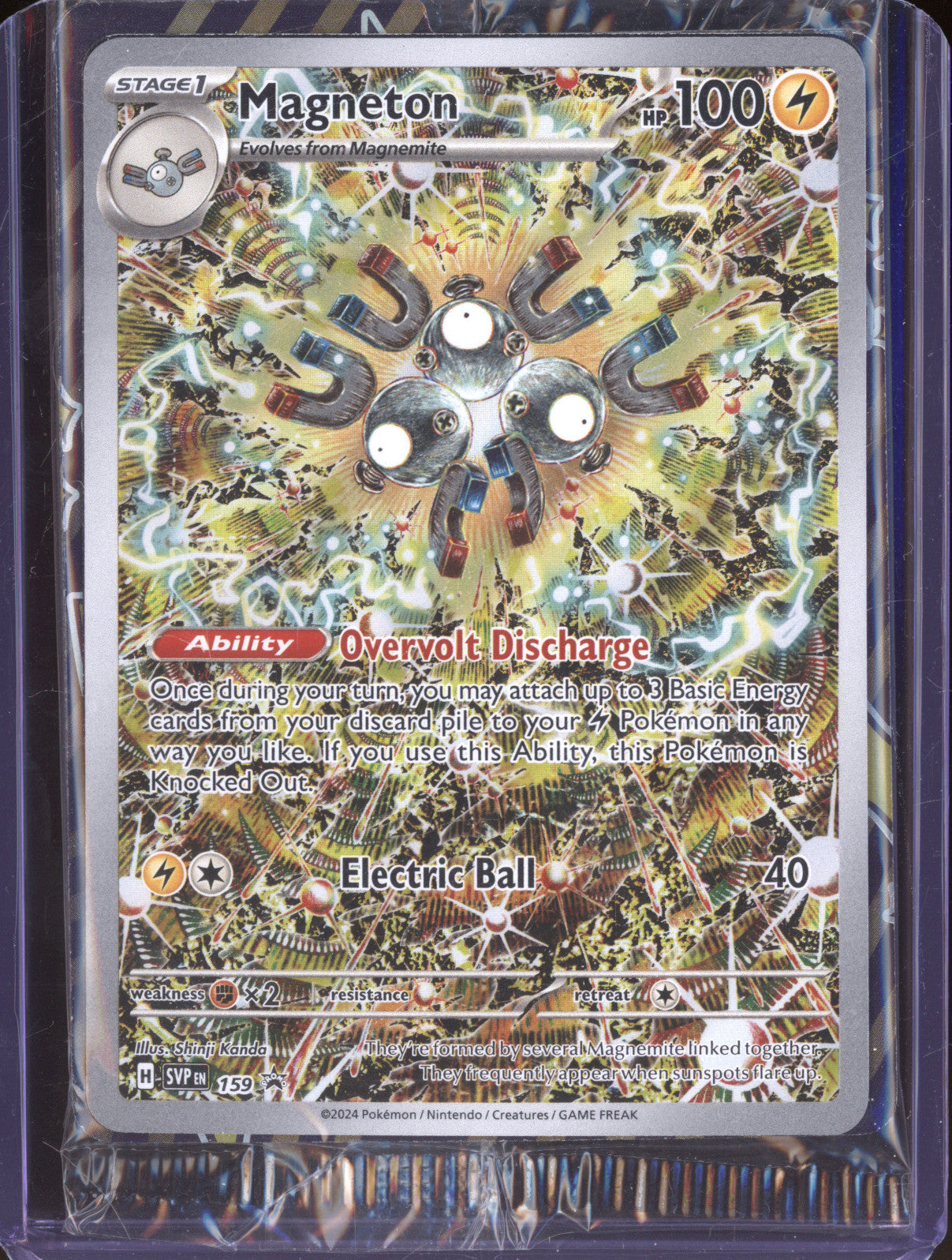 2024 Pokemon Scarlet & Violet SVP159 Magneton ETB Promo