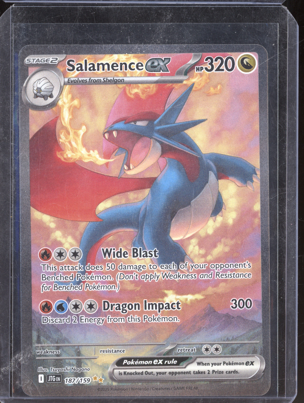 2025 Pokemon Journey Together 187 Salamence ex Special Illustration Rare