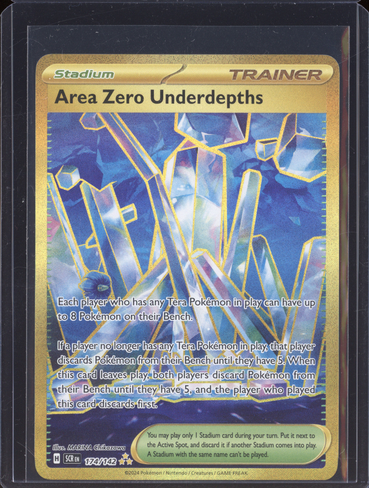 Area Zero Underdepths 2024 Pokemon Stellar Crown SCR 174/142 Hyper Rare