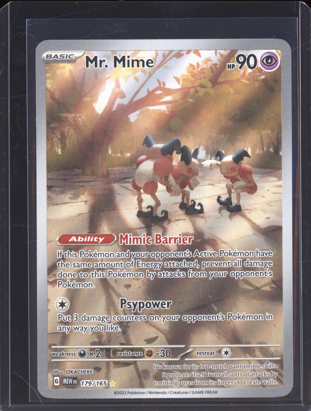 Mr. Mime 2023 Pokemon 151 MEW 179/165 Illustration Rare