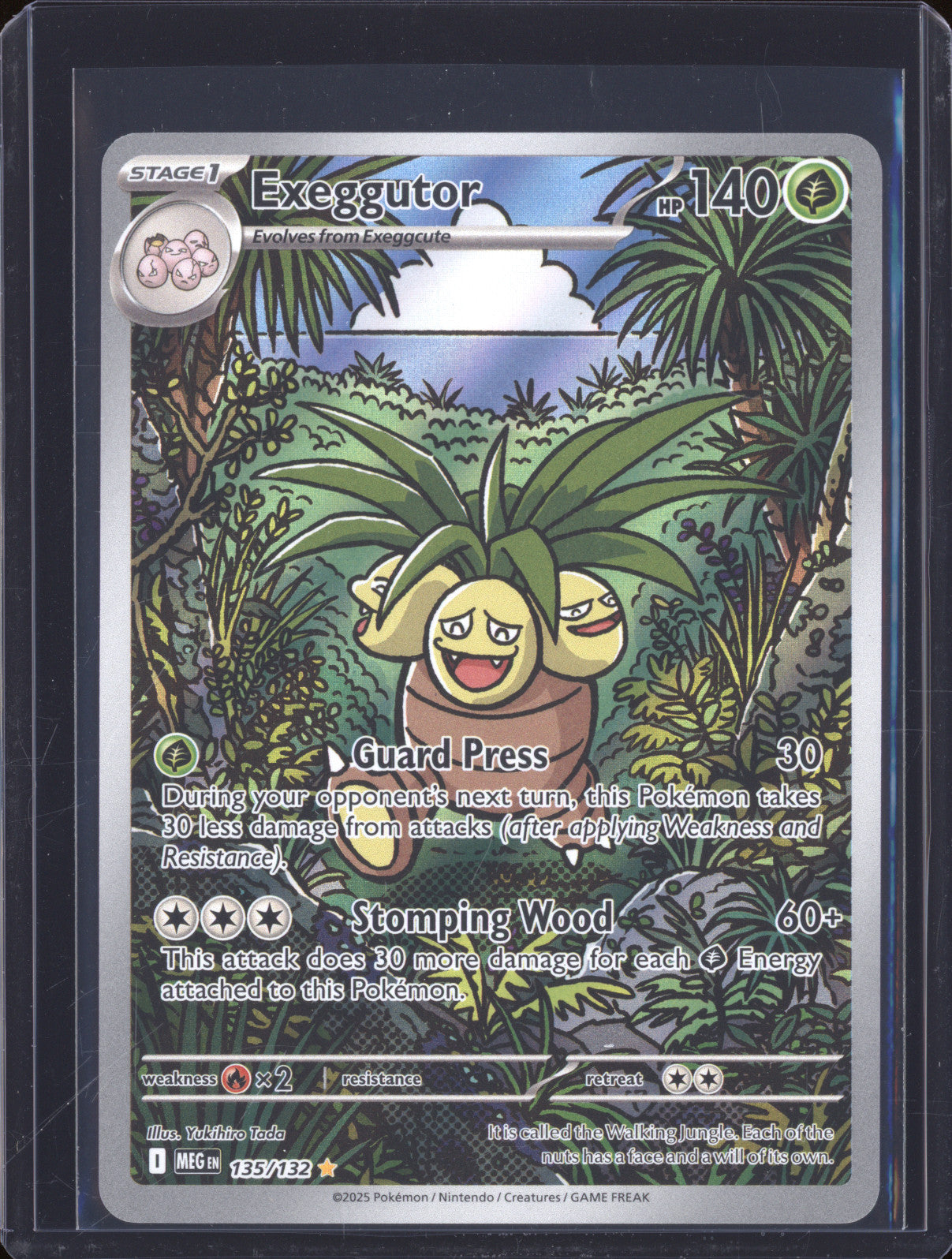 2025 Pokemon Mega Evolutions MEG 135 Exeggutor Illustration Rare