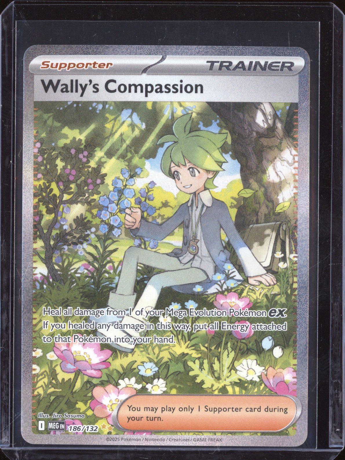 Wally's Compassion 2025 Pokemon Mega Evolution 186/132 Special Illustration Rare