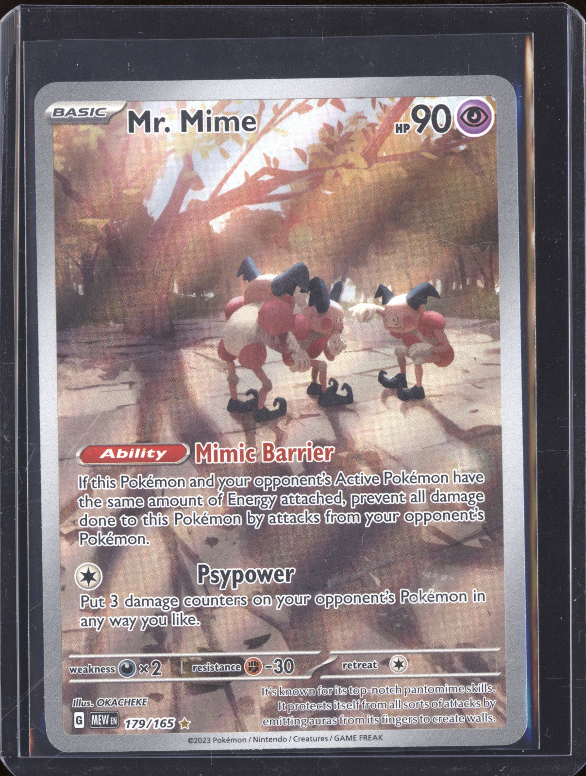 2023 Pokemon Scarlet & Violet 151 179/165 Mr. Mime Illustration Rare