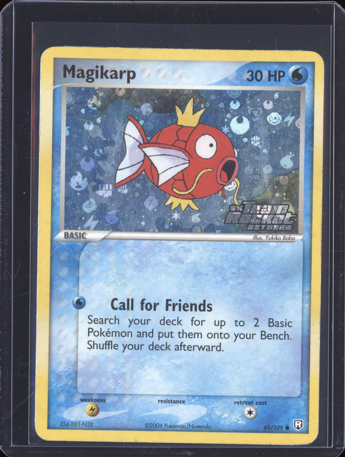 Magikarp 2004 Pokemon Team Rocket Returns 65/109 Reverse Holo