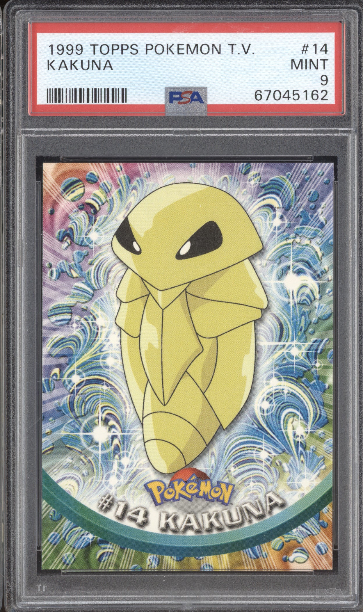 1999 Pokemon Topps TV 14 Kakuna PSA 9