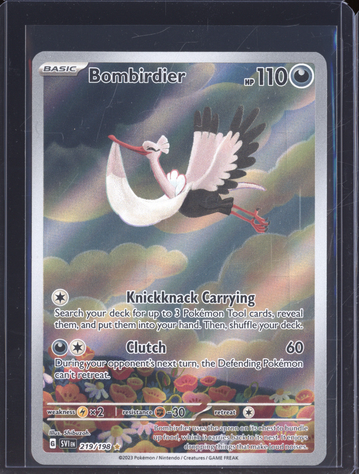 2025 Pokemon Scarlet & Violet SVI 219 Bombirdier Illustration Rare
