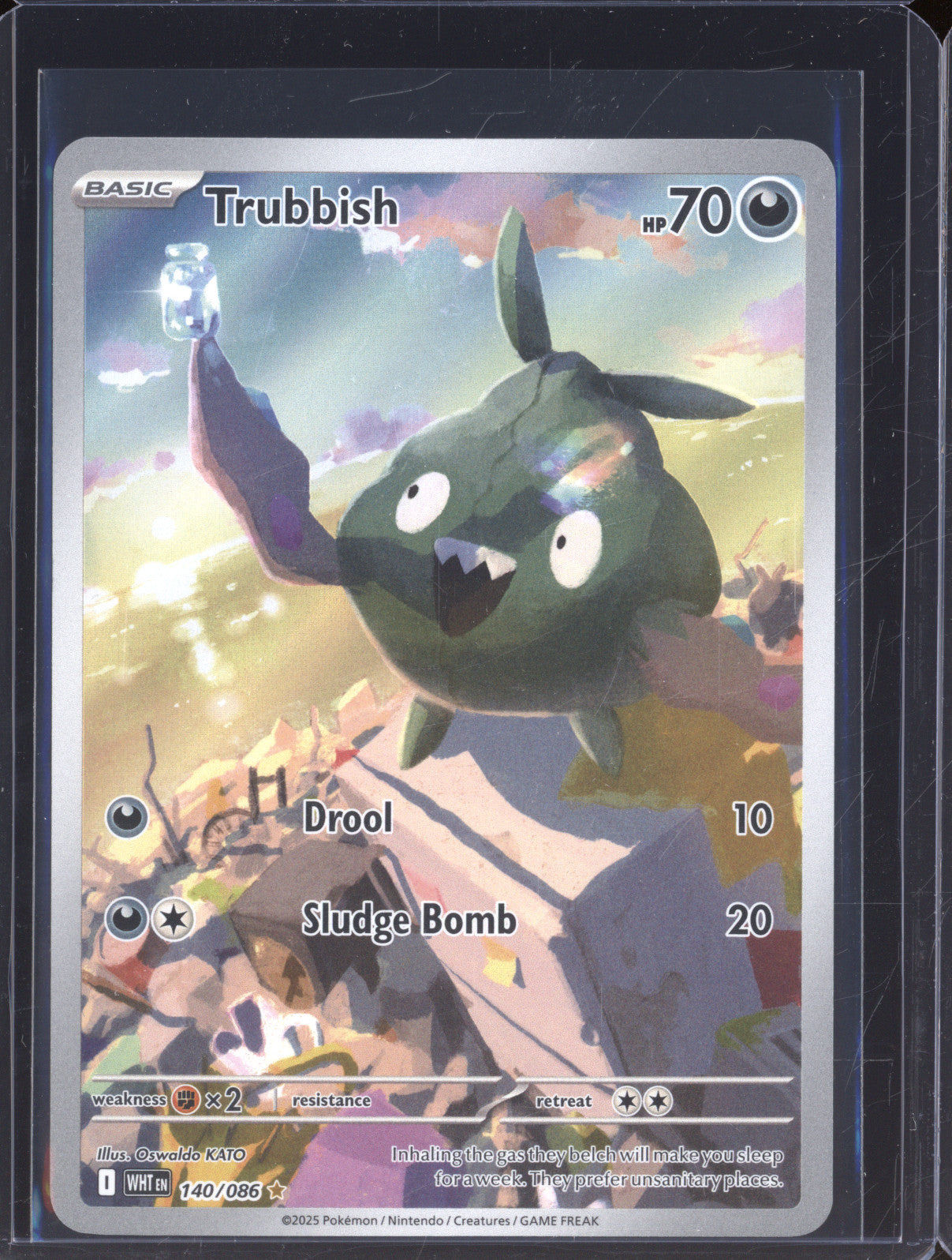 2025 Pokemon White Flare WHT 140/086 Trubbish Illustration Rare