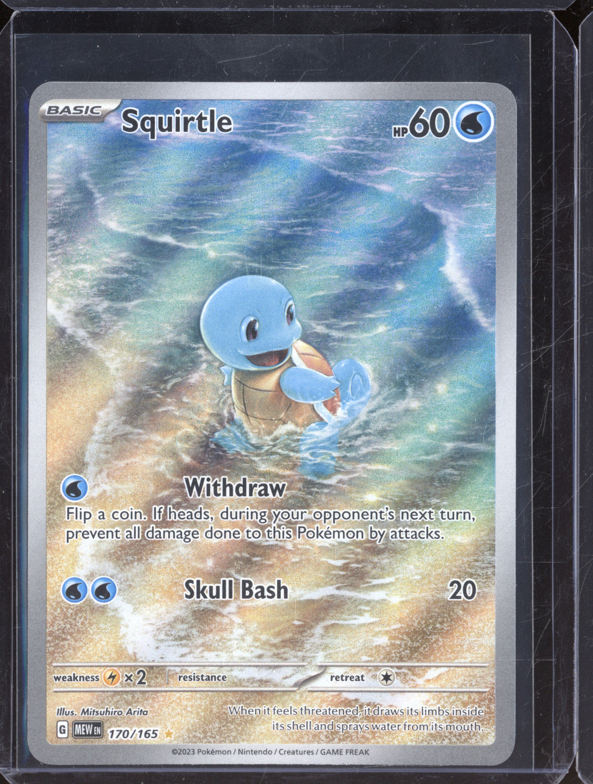 2023 Pokemon Scarlet & Violet 151 170/165 Squirtle Illustration Rare