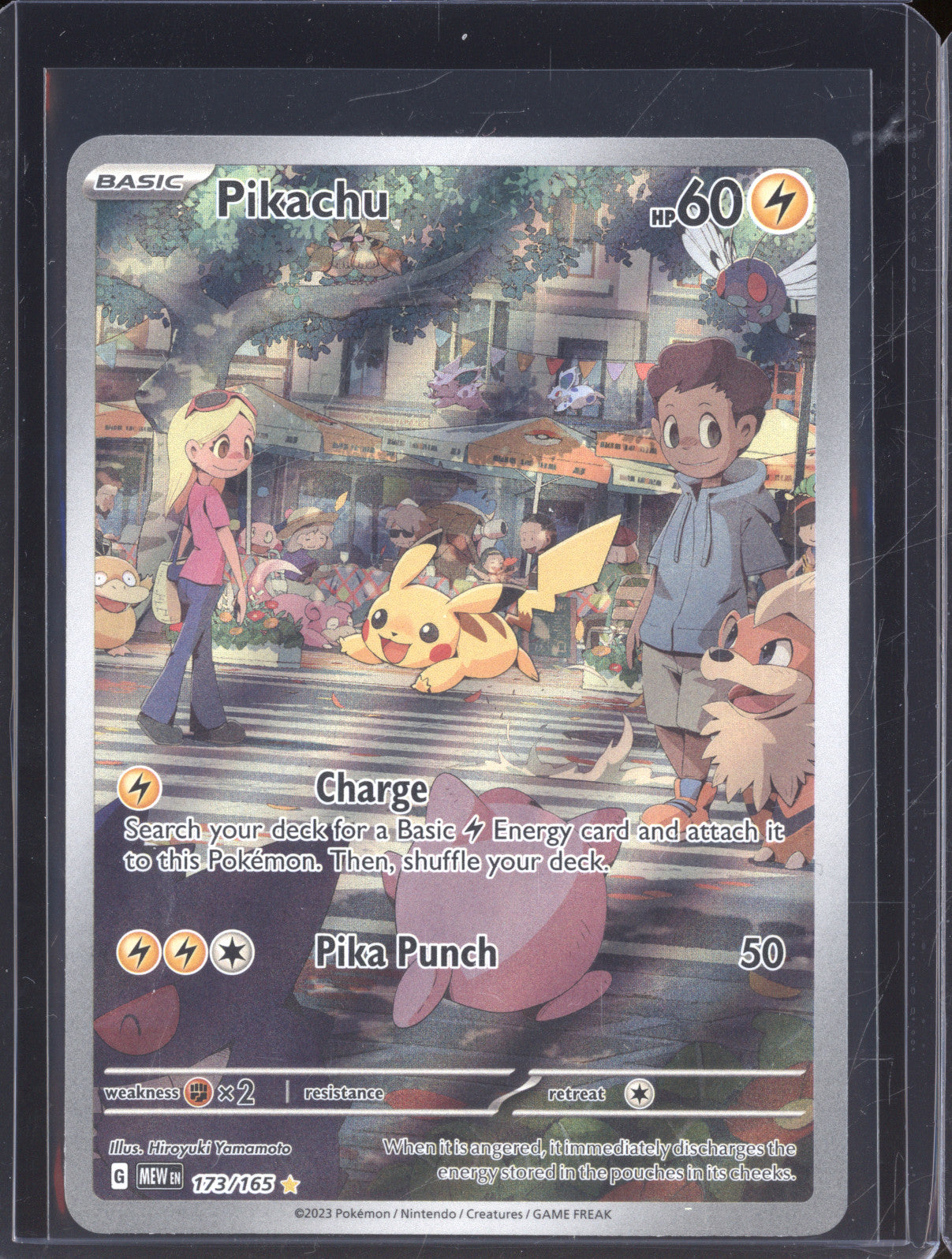 Pikachu 2023 Pokemon 151 MEW 173/165 Illustration Rare