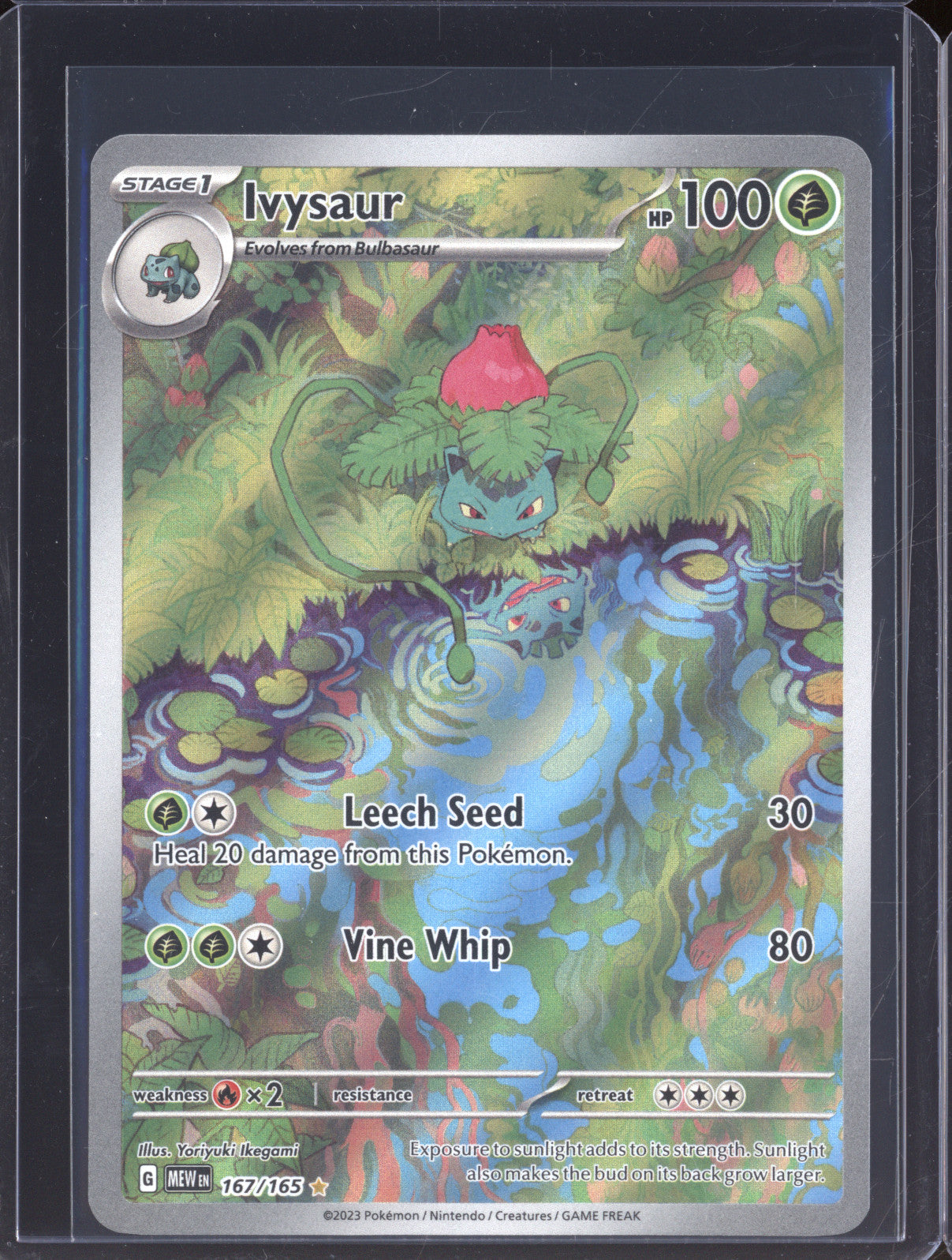 Ivysaur 2023 Pokemon 151 MEW 167/165 Illustration Rare