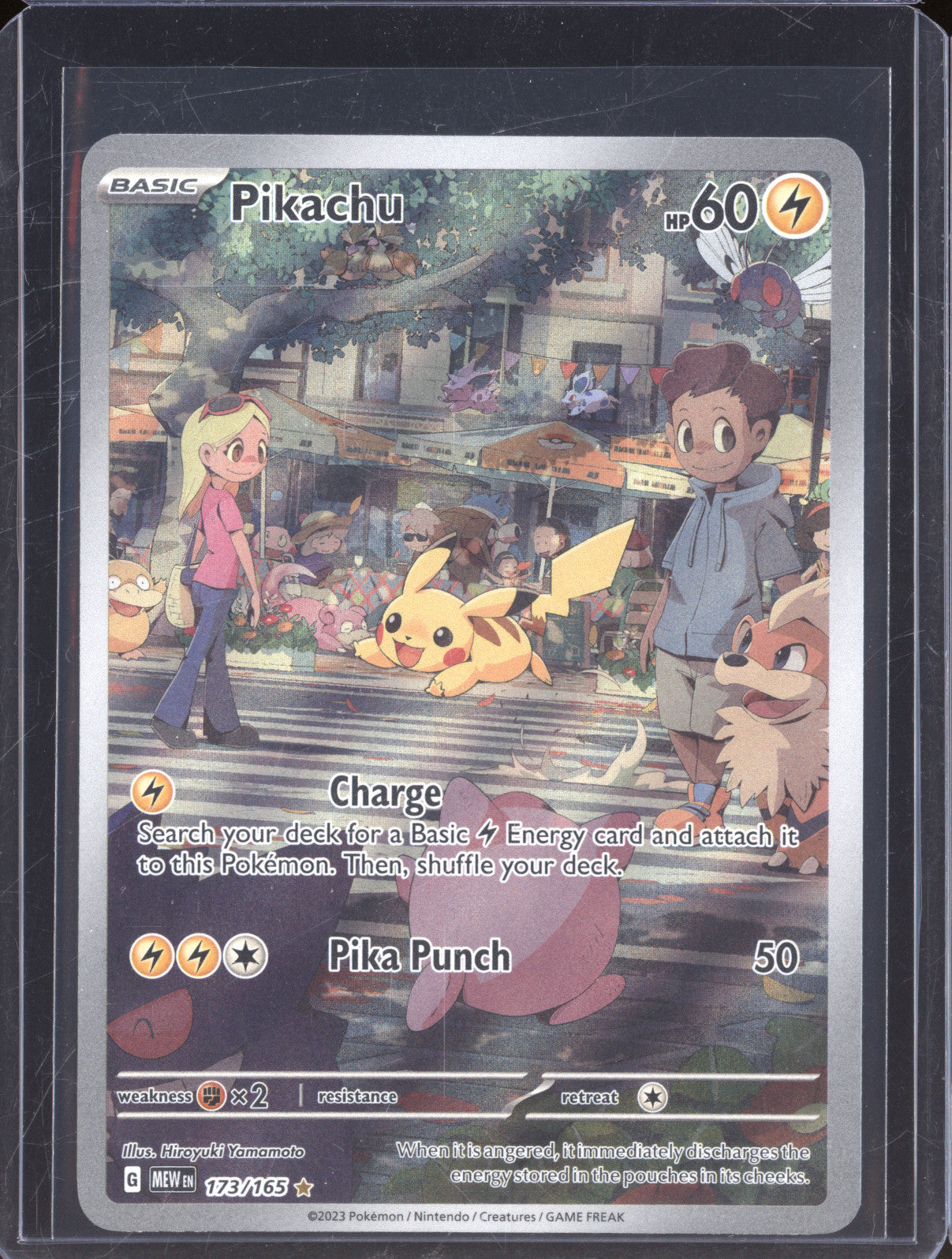 Pikachu 2023 Pokemon 151 MEW 173/165 Illustration Rare