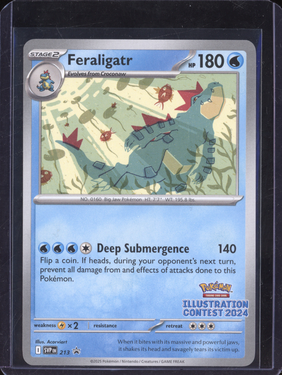Feraligatr 2025 Pokemon Scarlet & Violet Promos 213 Black Star Promo