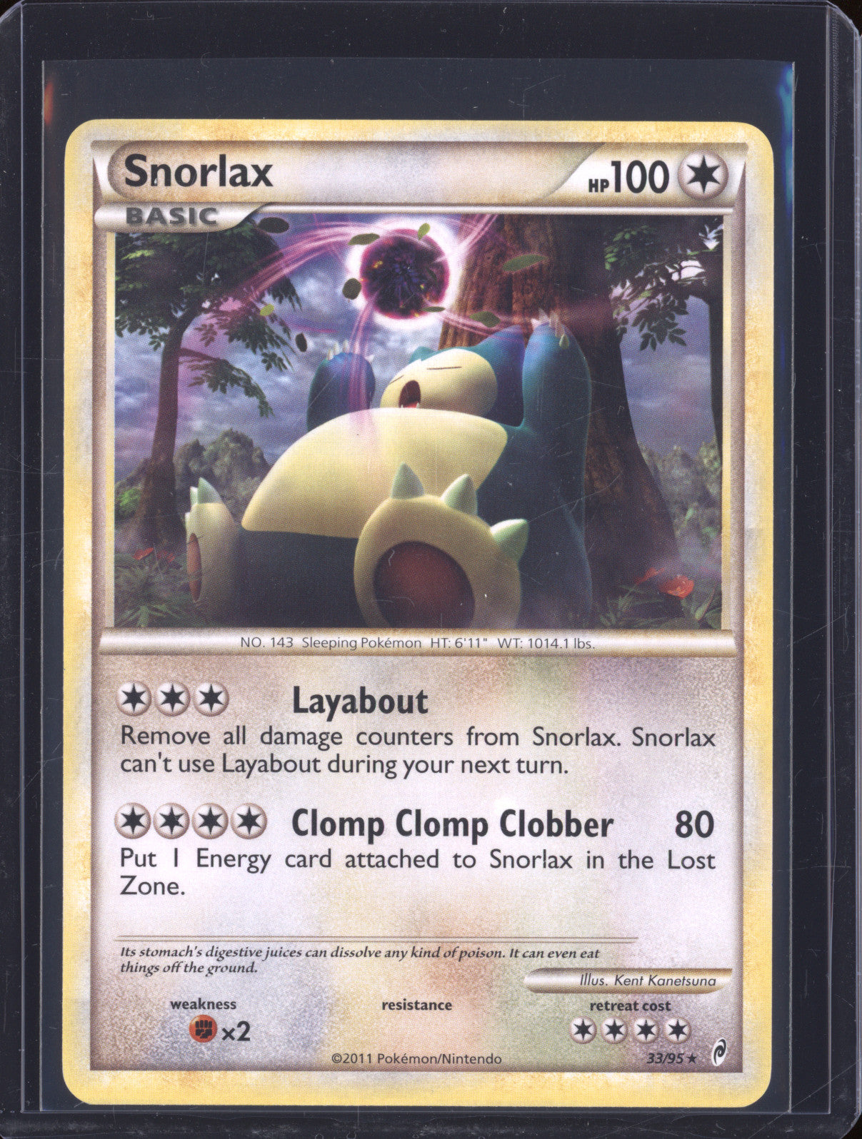 2011 Pokemon Call of Legends 33 Snorlax Rare