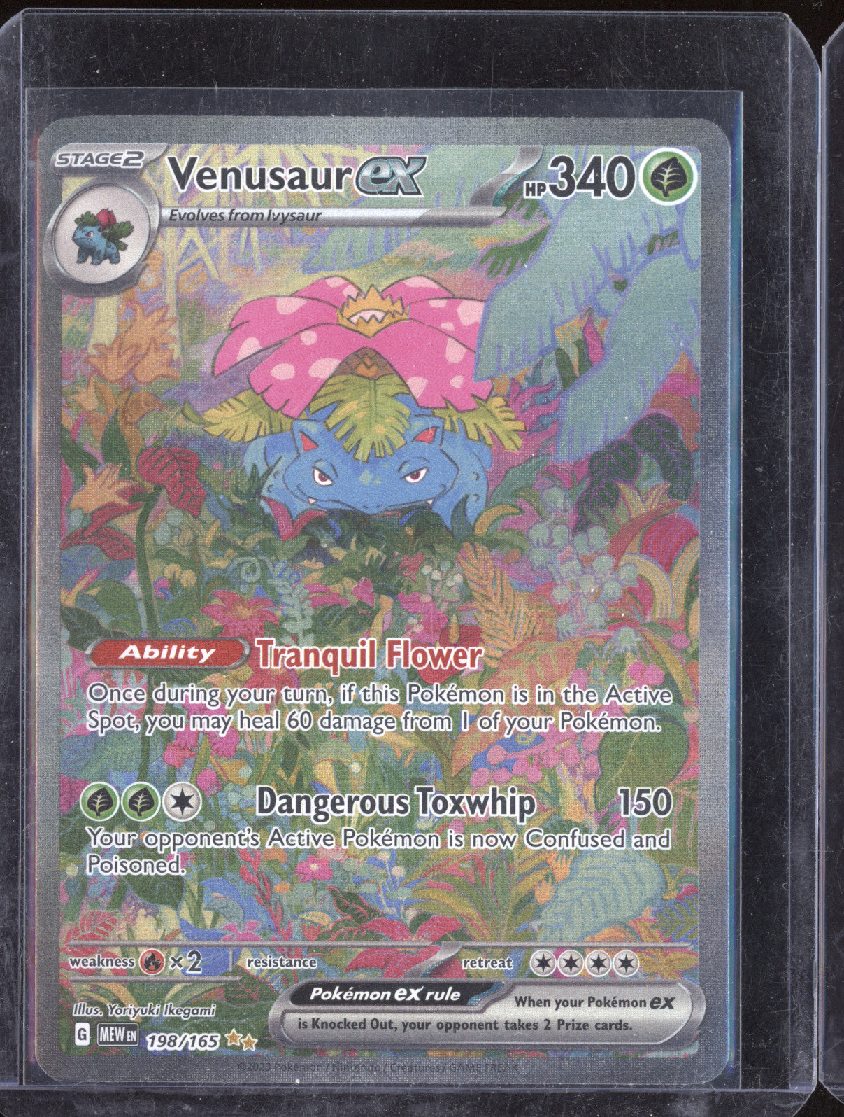 2023 Pokemon Scarlet & Violet 151 198/165 Venusaur Ex Special Illustration Rare