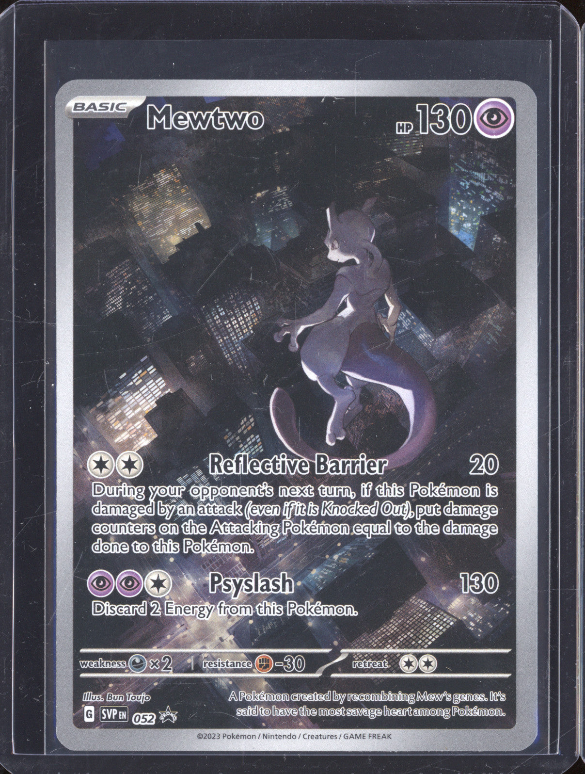 2023 Pokemon Scarlet & Violet Black Star Promo SVP 052 Mewtwo