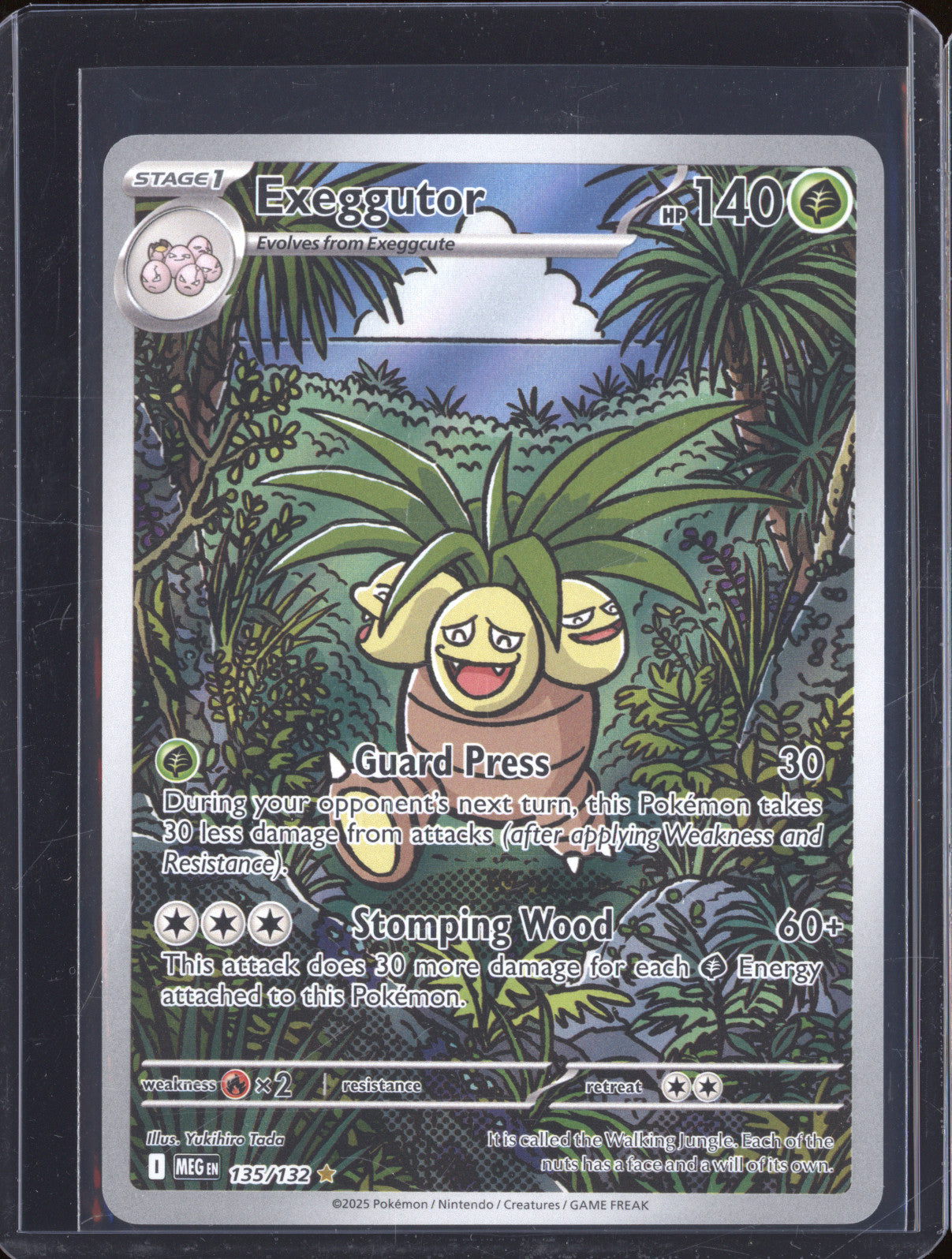 Exeggutor 2025 Pokemon Mega Evolutions MEG 135/132 Illustration Rare
