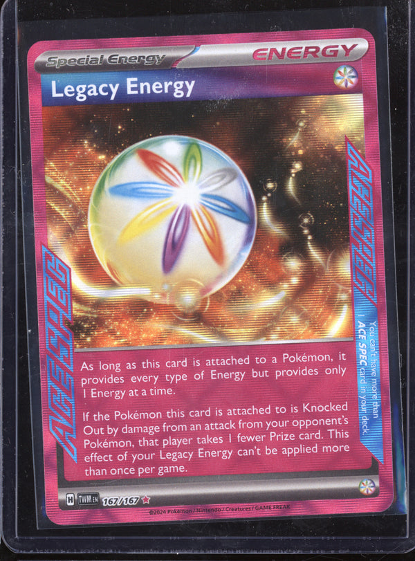 Legacy Energy 2024 Pokemon Twilight Masquerade 167/167 Ace Spec Rare