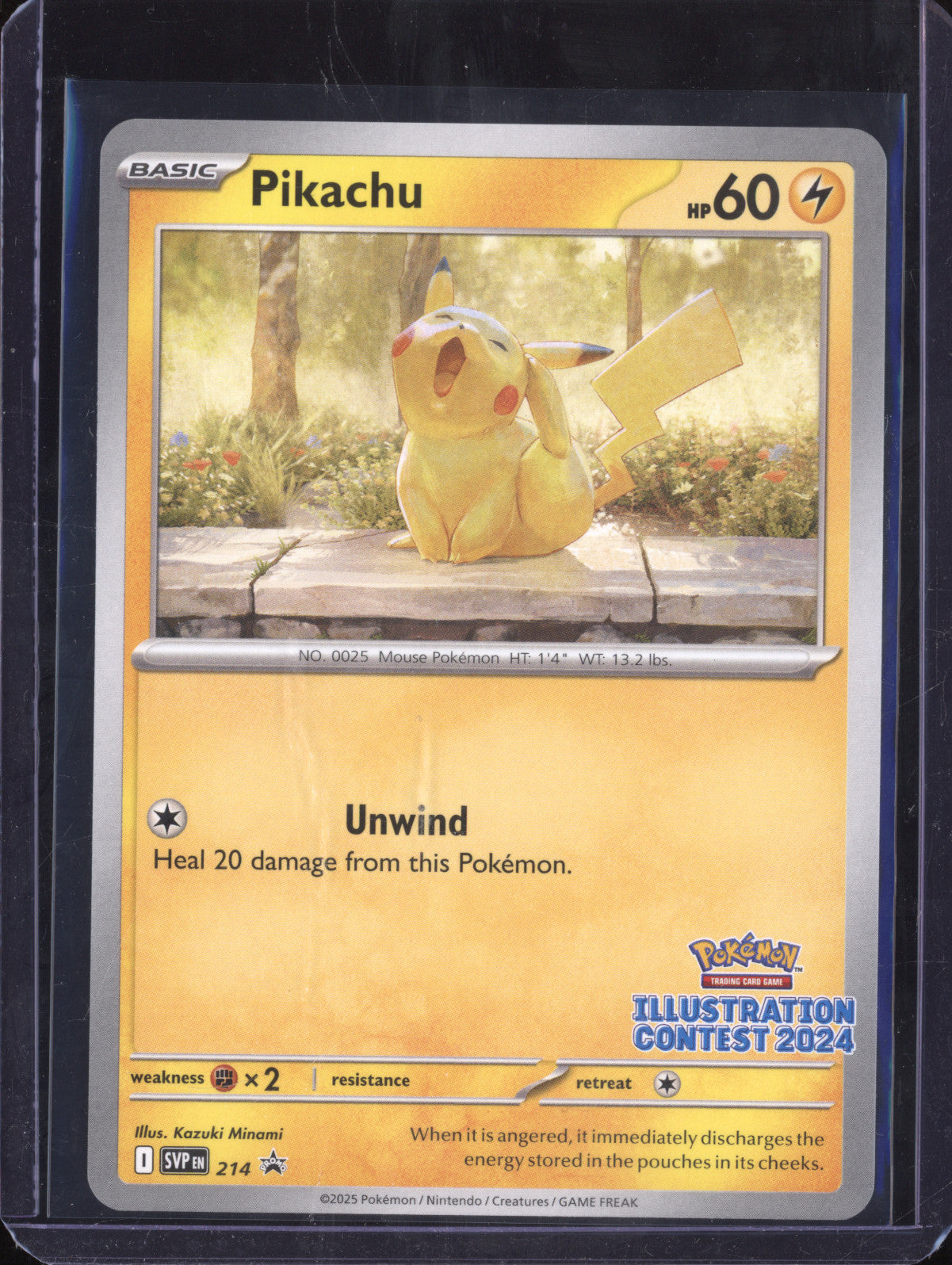 Pikachu 2025 Pokemon Scarlet & Violet Promos 214 Black Star Promo