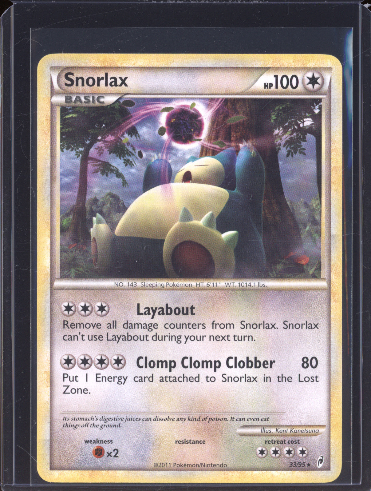 2011 Pokemon Call of Legends 33 Snorlax Rare