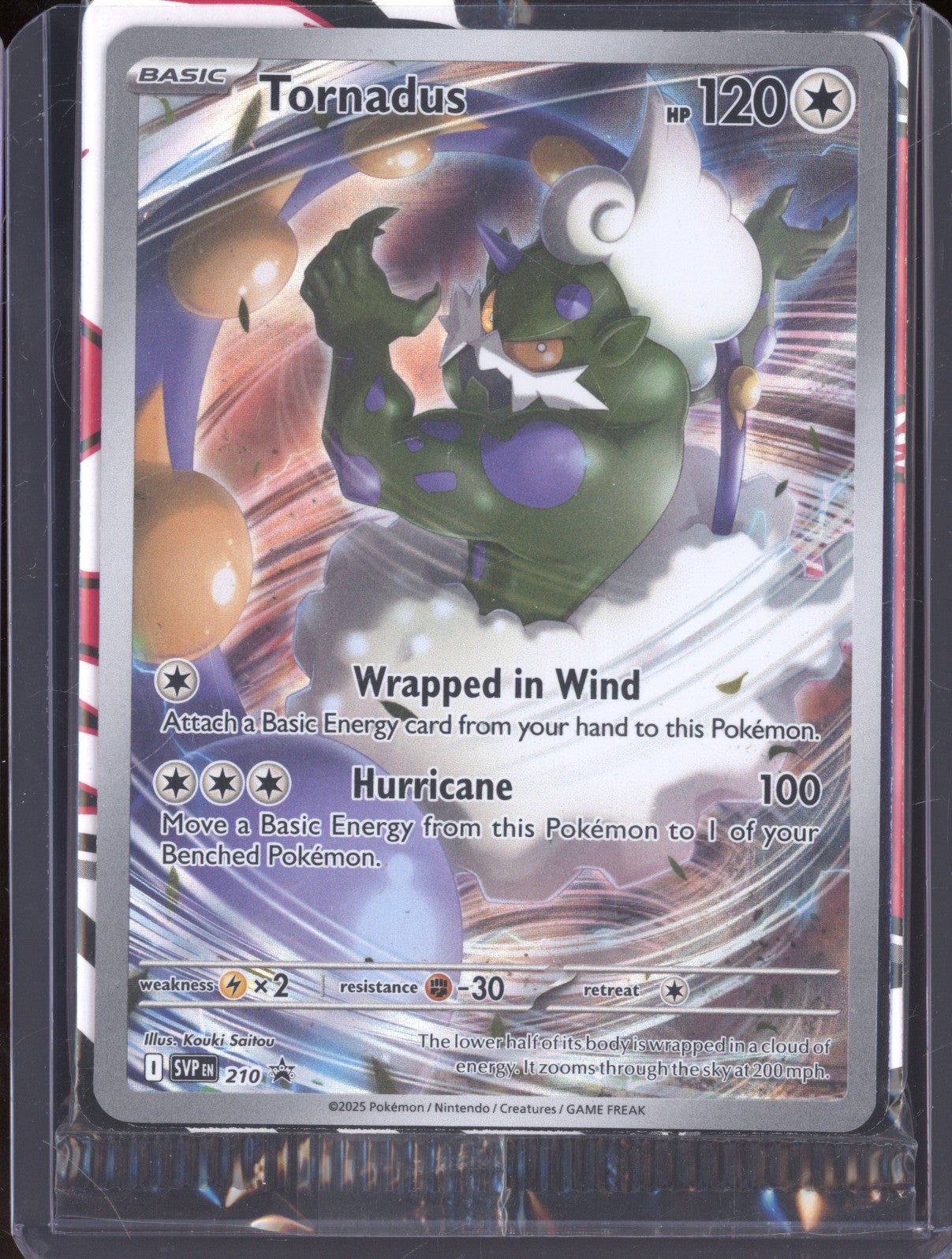 2025 Pokemon Scarlet & Violet Black Star Promo 210 Tornadus
