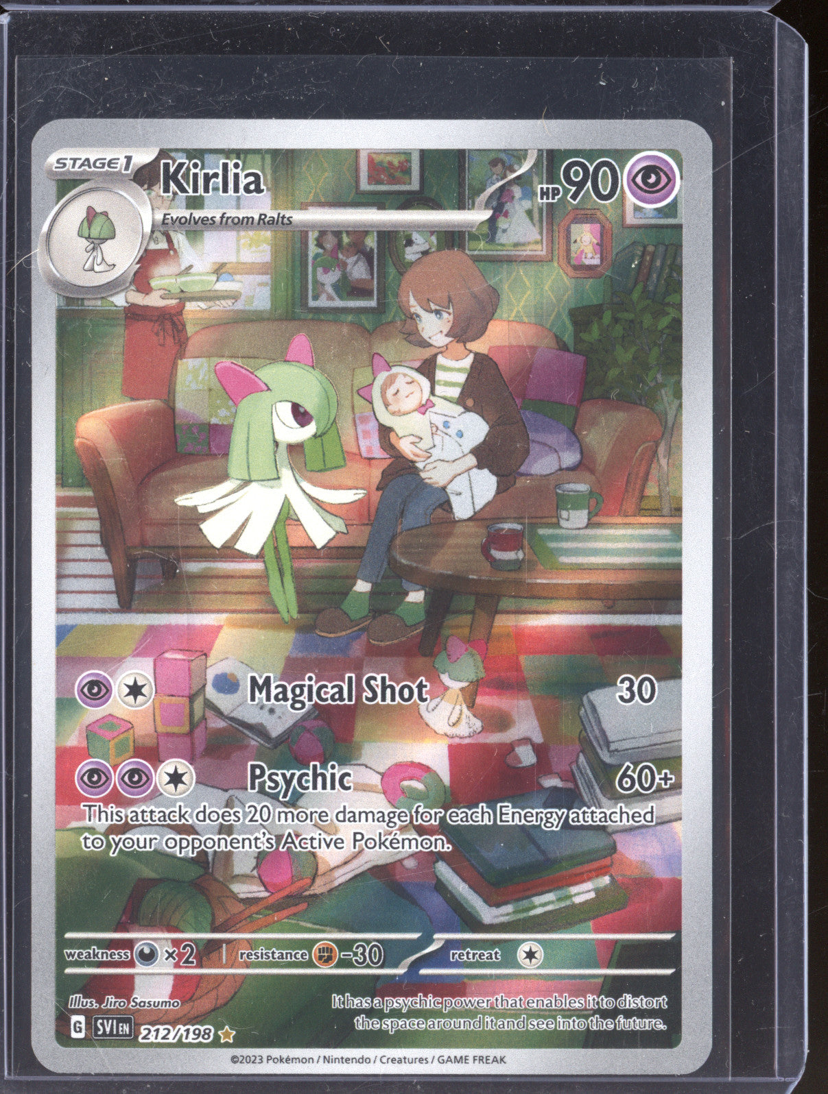 Kirlia 2023 Pokemon Scarlet & Violet SVI 212/198 Illustration Rare