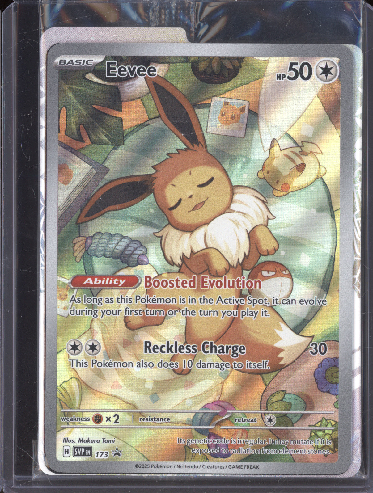 Eevee 2025 Pokemon Scarlet & Violet Promo SVP 173 Prismatic Evolutions ETB Promo