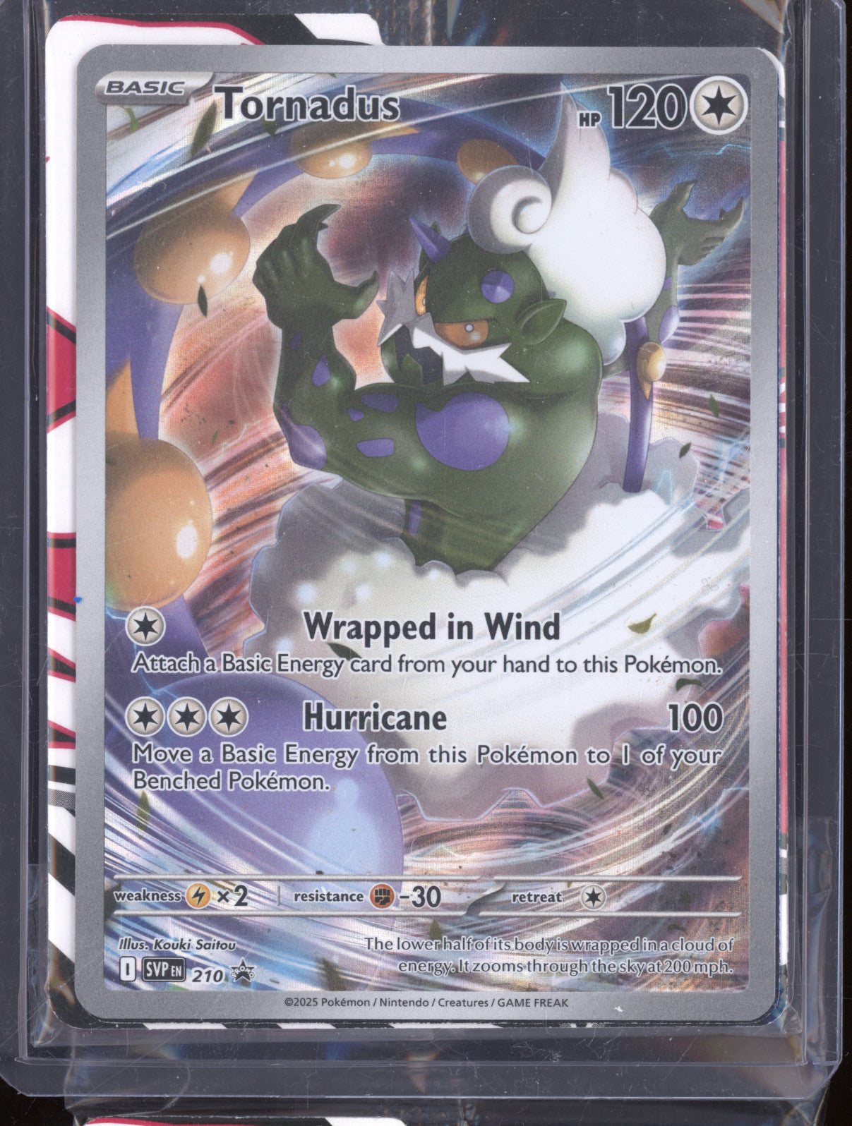 2025 Pokemon Scarlet & Violet Black Star Promo 210 Tornadus