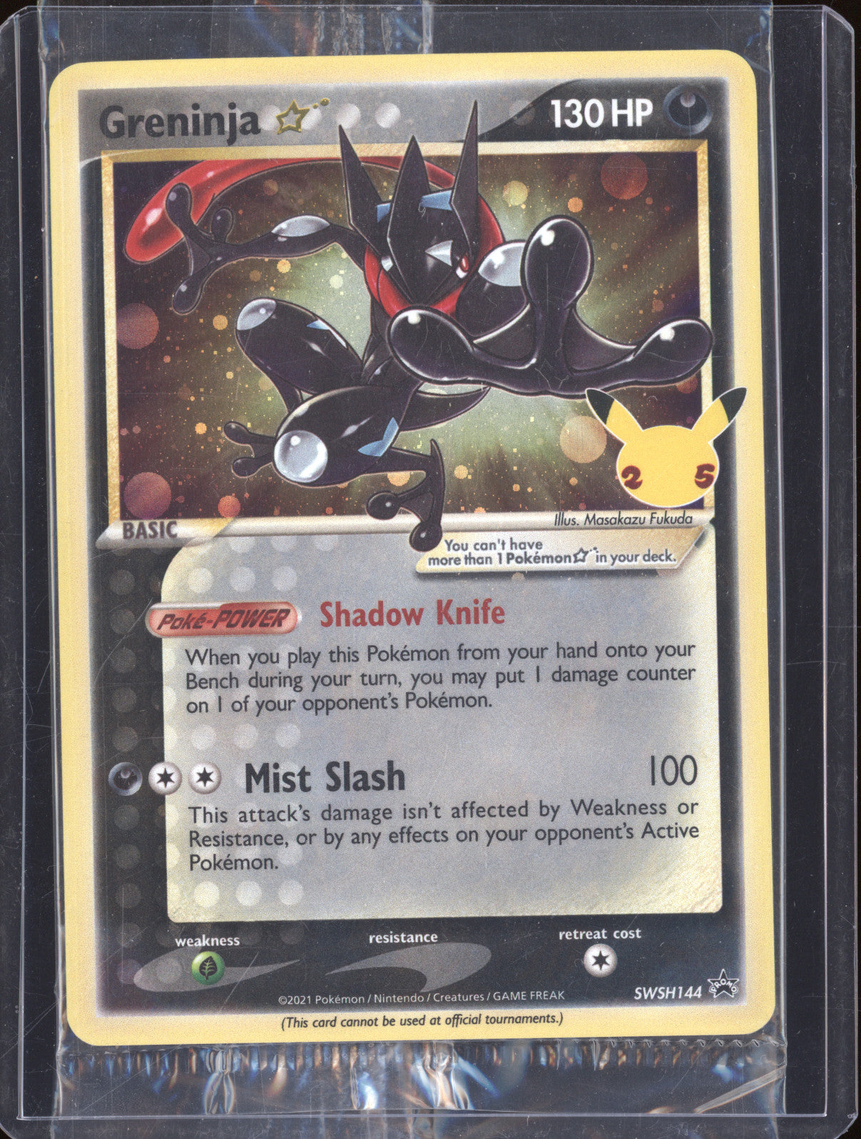 Greninja   Pokemon Celebrations Classic Collection SWSH144 Gold Star Promo