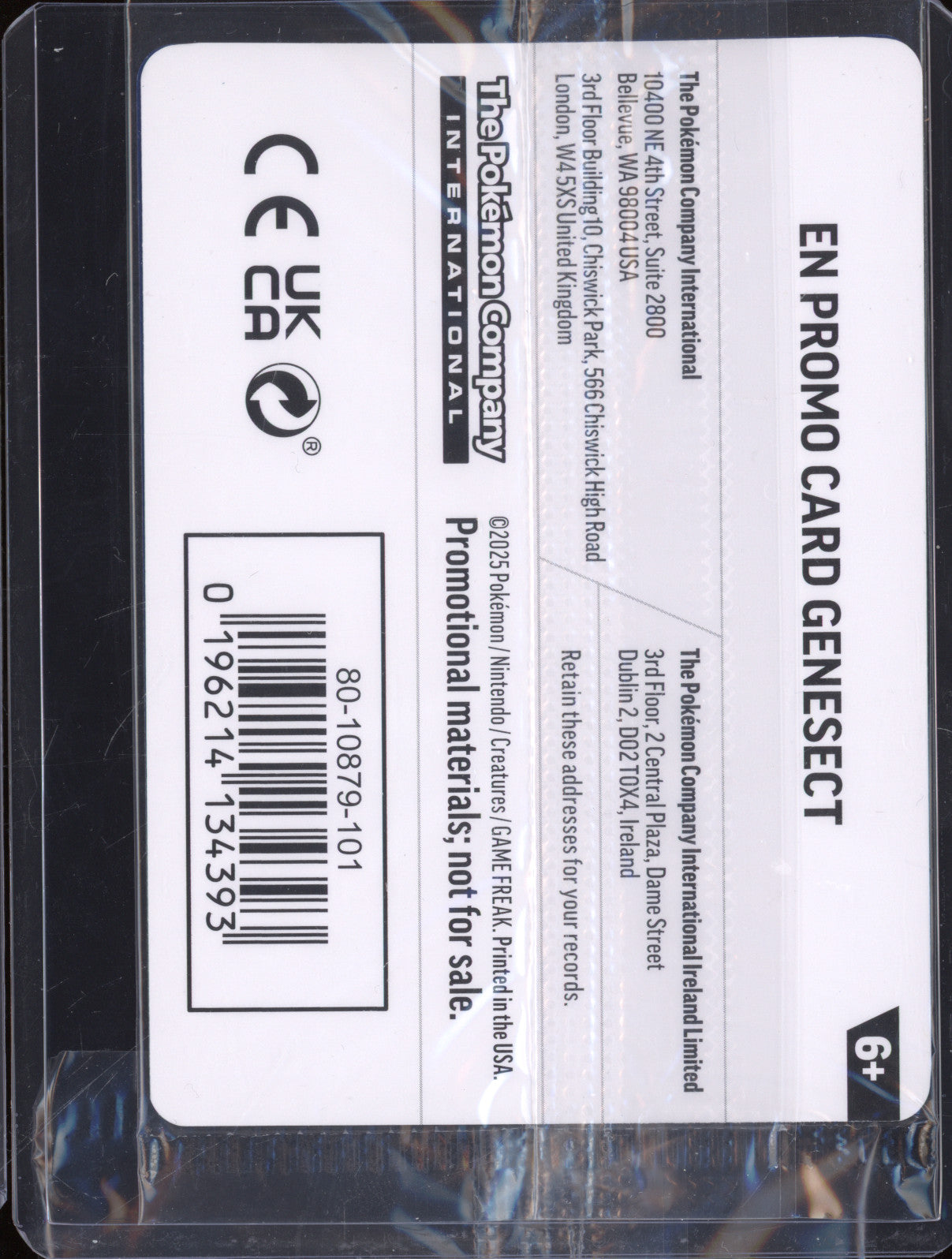 Genesect 2025 Pokemon Phantasmal Flames PFL 008/094 Holo Rare Stamped Promo