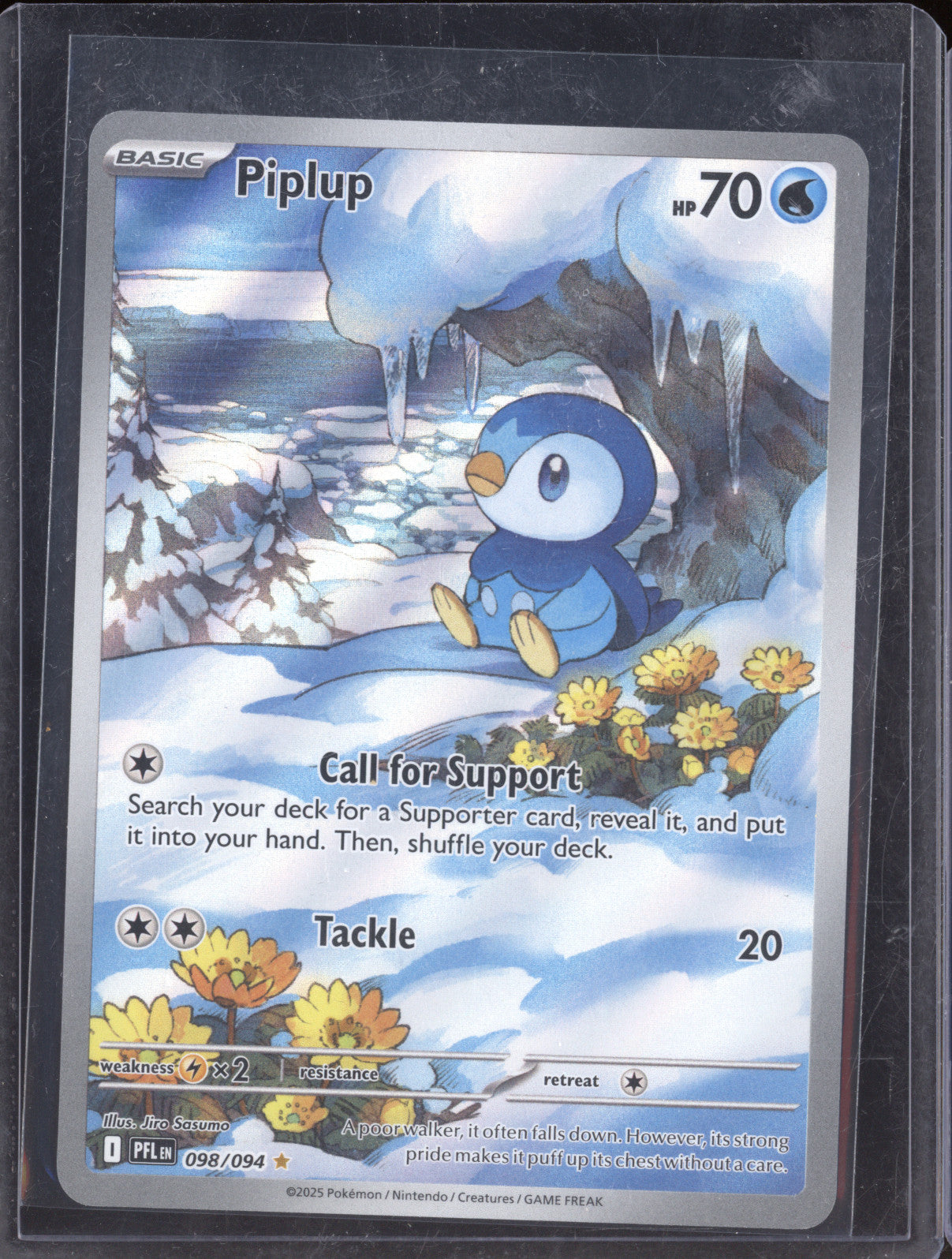 2025 Pokemon Phantasmal Flames 098/094 Piplup Art Rare