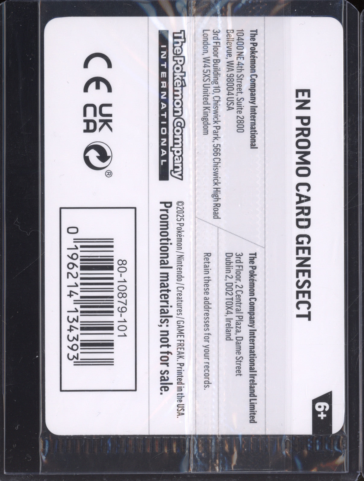 Genesect 2025 Pokemon Phantasmal Flames PFL 008/094 Holo Rare Stamped Promo