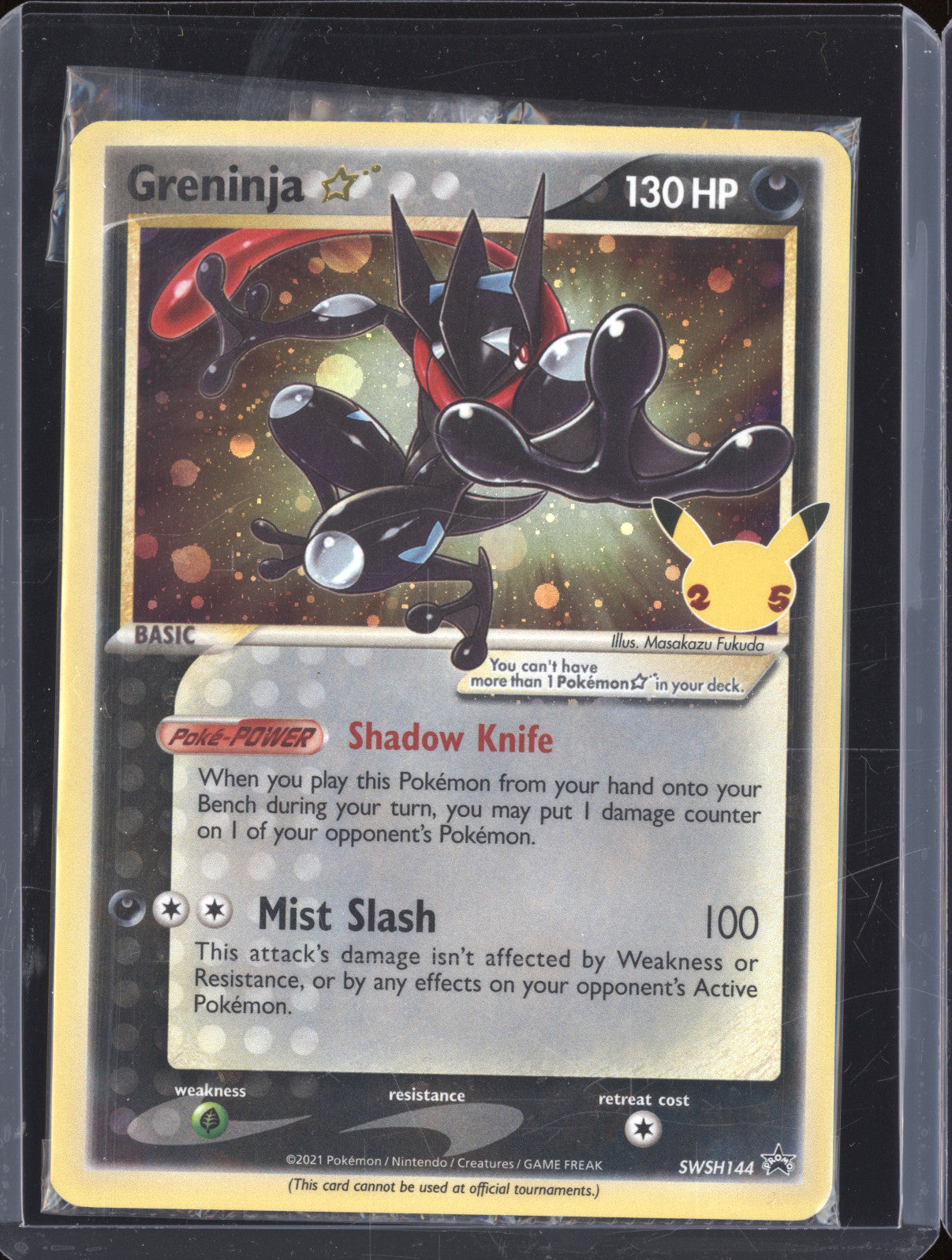 Greninja 2021 Pokemon Celebrations Classic Collection SWSH144 Gold Sta