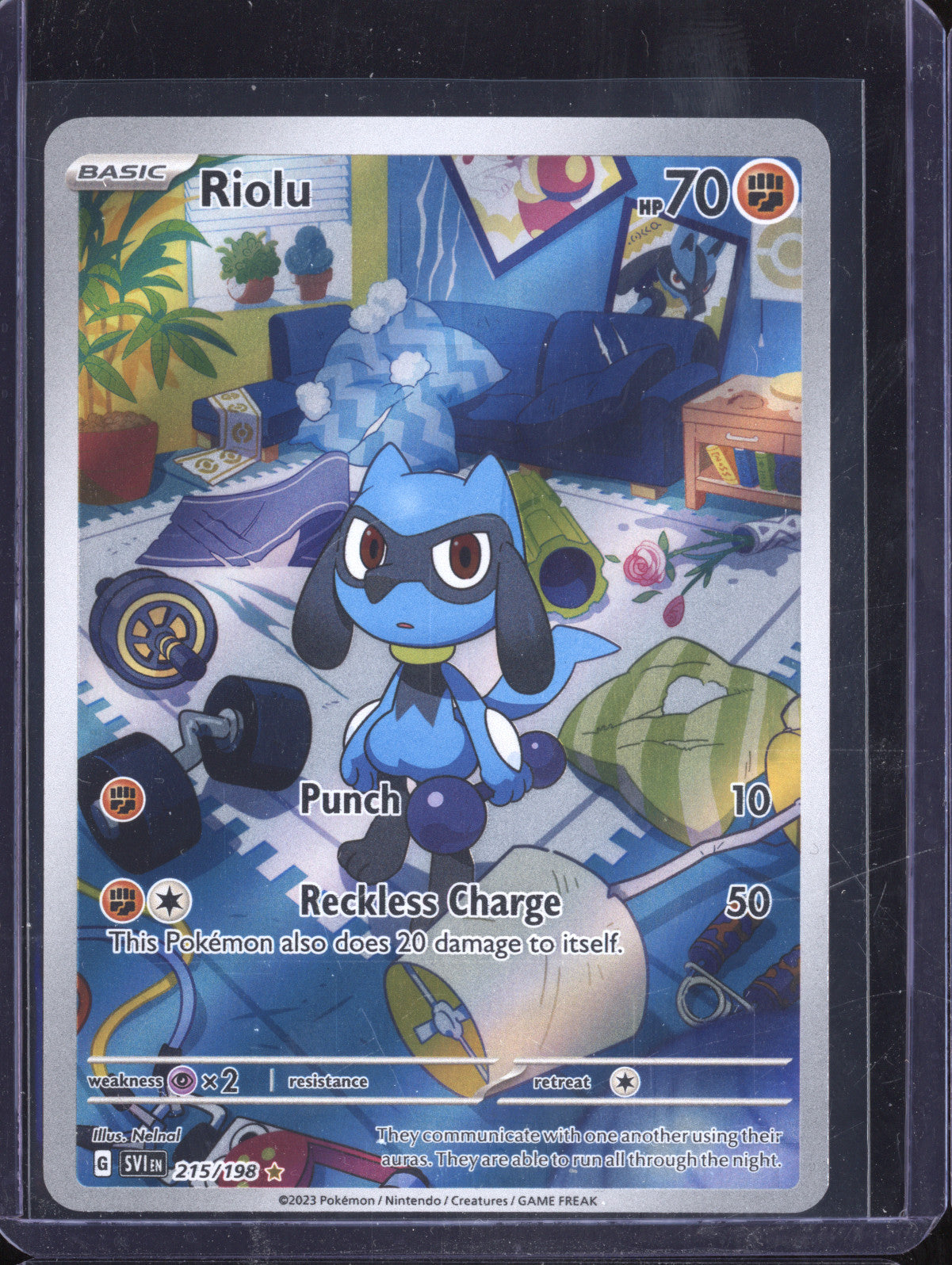 Riolu 2023 Pokemon Scarlet & Violet 215/198 Illustration Rare