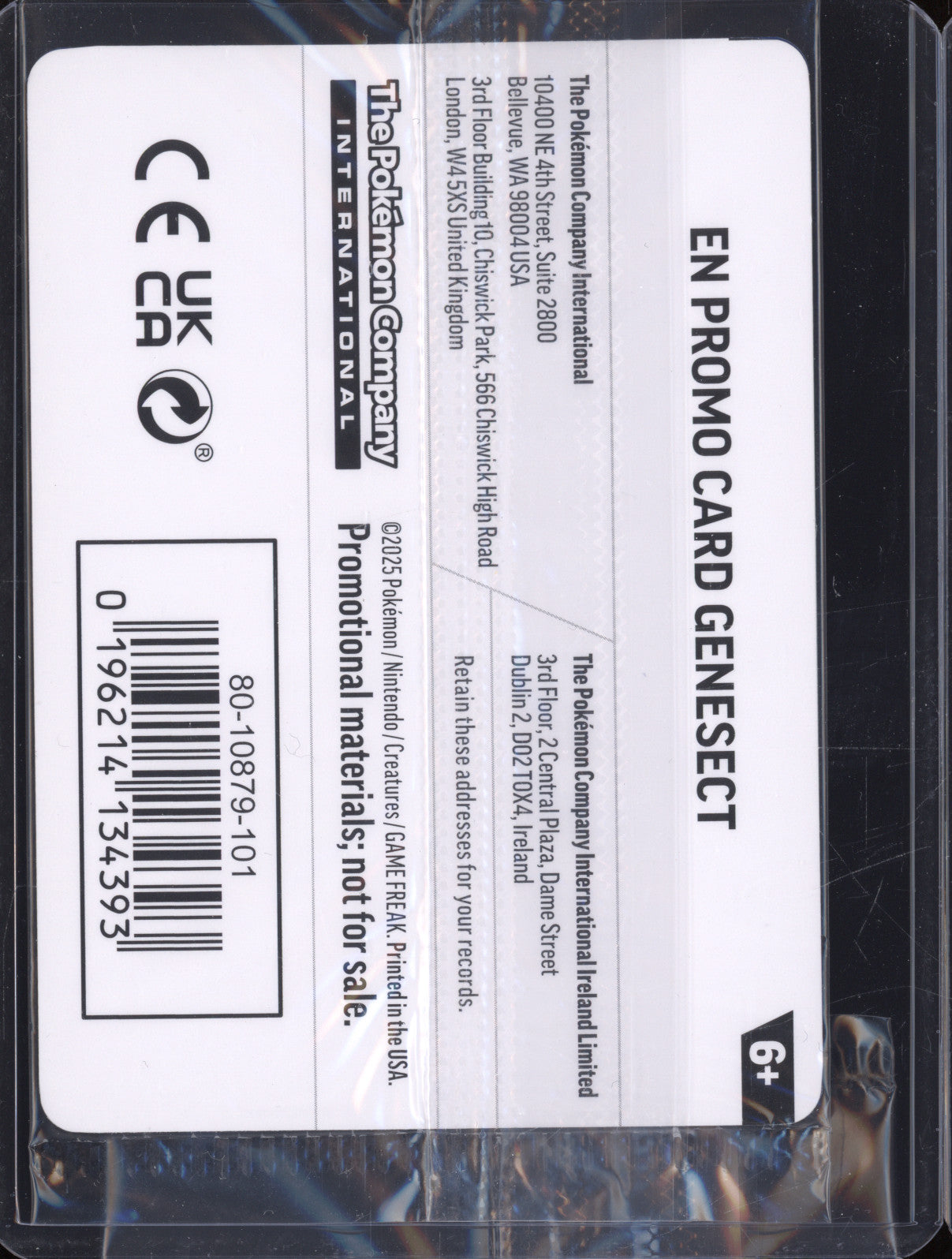 Genesect 2025 Pokemon Phantasmal Flames PFL 008/094 Holo Rare Stamped Promo