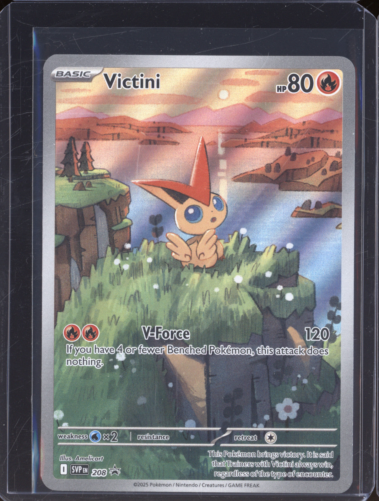 2025 Pokemon SVP 208 Victini Black Star Promo