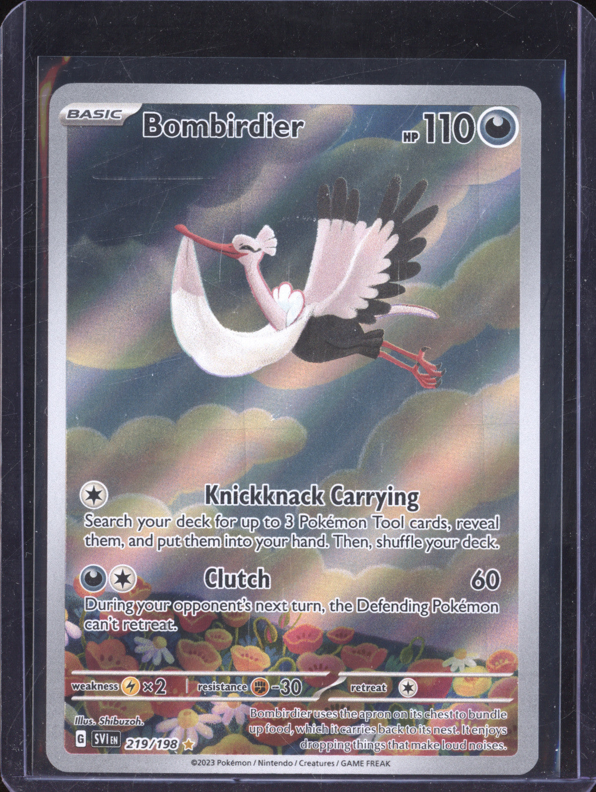 Bombirdier 2023 Pokemon Scarlet & Violet 219/198 Illustration Rare