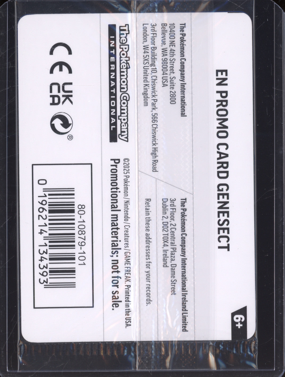 Genesect 2025 Pokemon Phantasmal Flames PFL 008/094 Holo Rare Stamped Promo