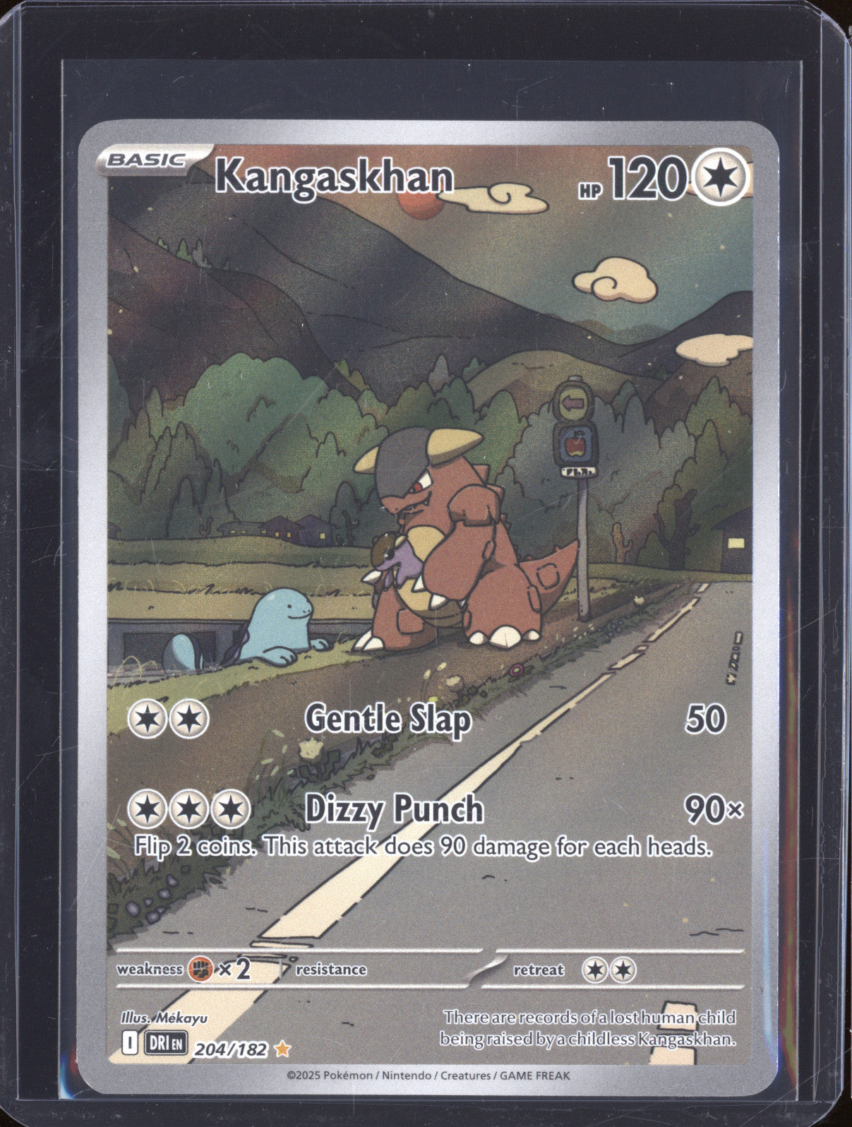 2025 Pokemon Destined Rivals DRI 204/182 Kangaskhan Illustration Rare