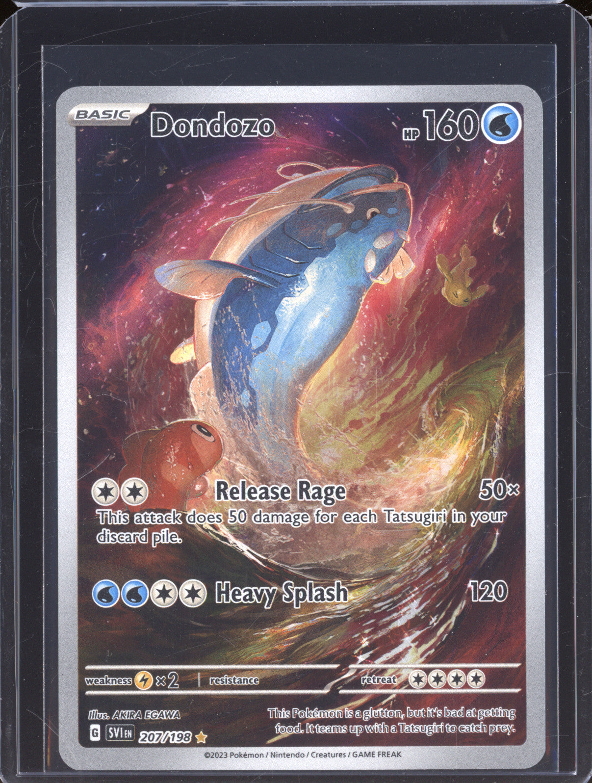 2023 Pokemon Scarlet & Violet Base Set 207/198 Dondozo Illustration Rare