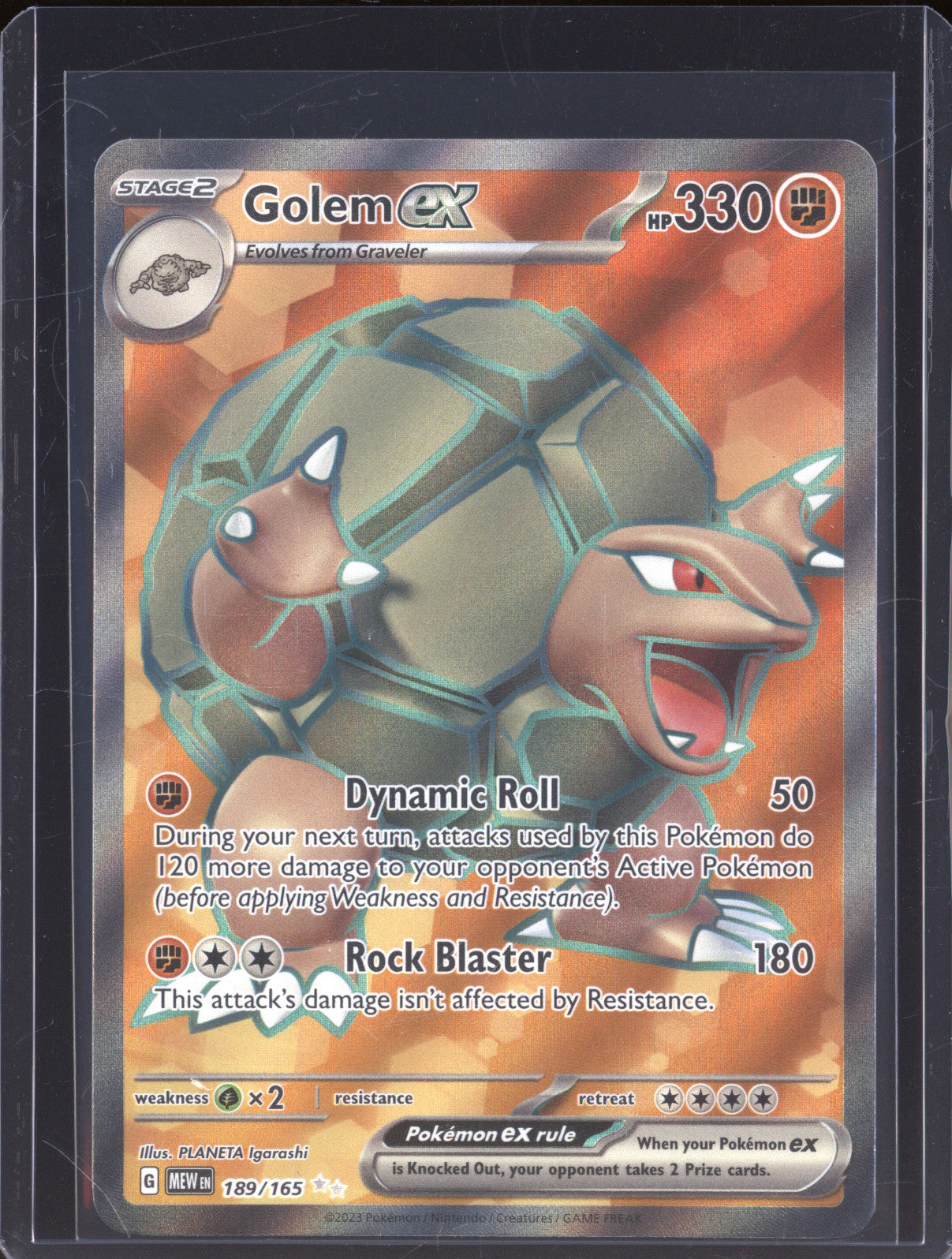 Golem ex 2023 Pokemon 151 MEW 189/165 Ultra Rare