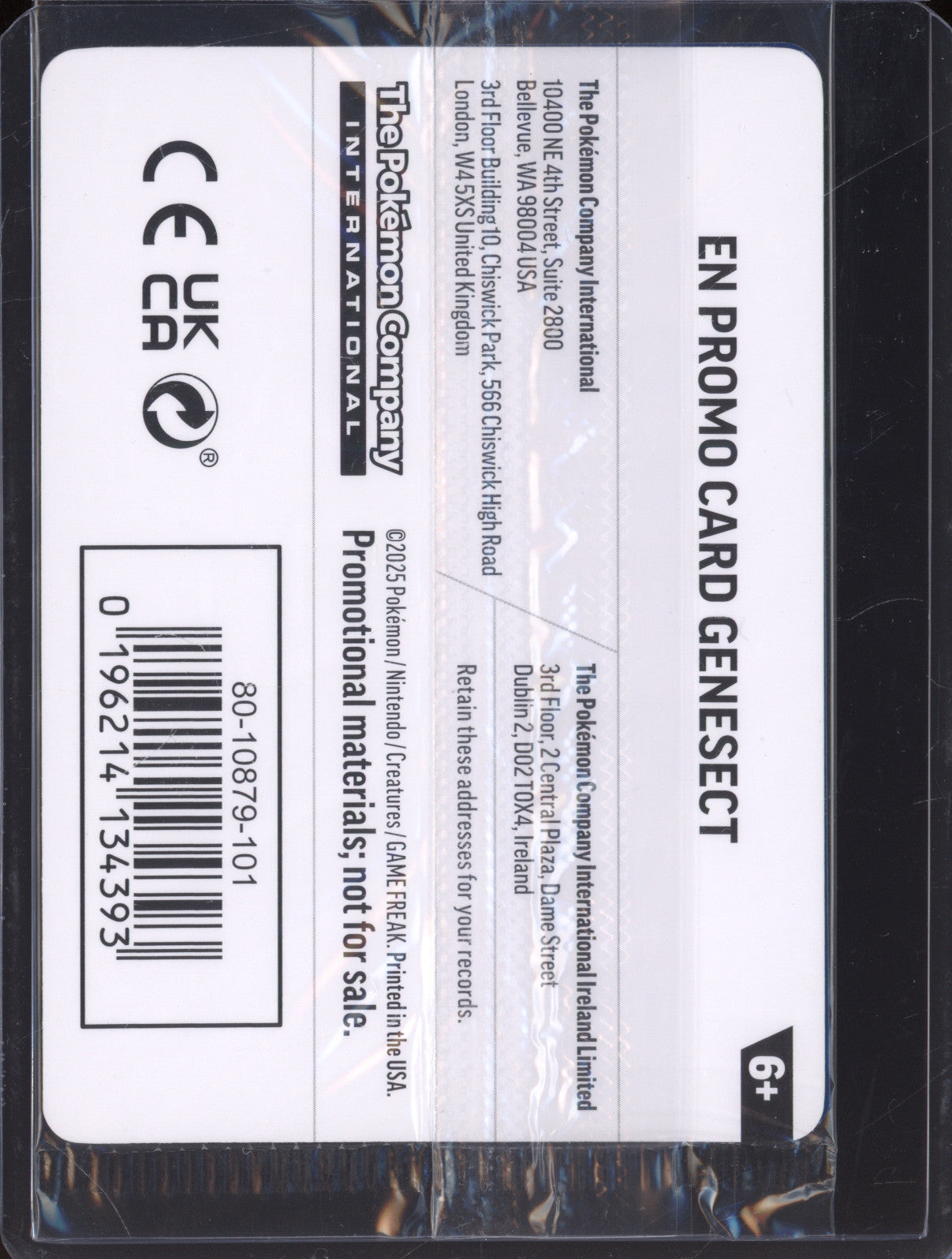 Genesect 2025 Pokemon Phantasmal Flames PFL 008/094 Holo Rare Stamped Promo