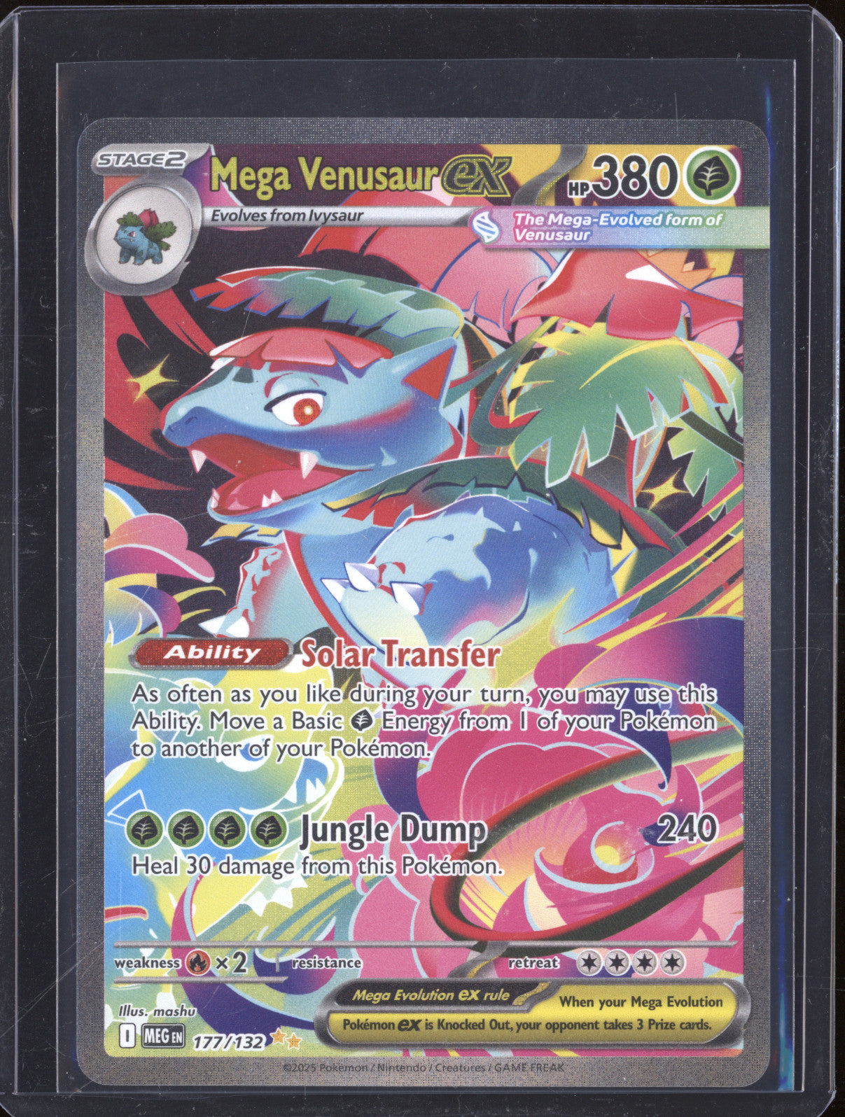 2025 Pokemon Mega Evolutions MEG 177/132 Mega Venusaur ex Special Illustration