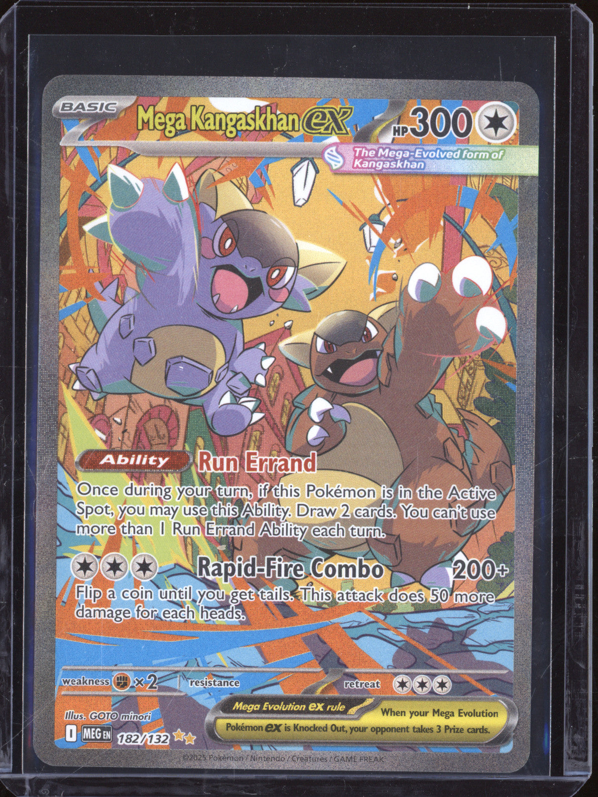 Mega Kangaskhan ex 2025 Pokemon MEG 182/132 Special Illustration Rare